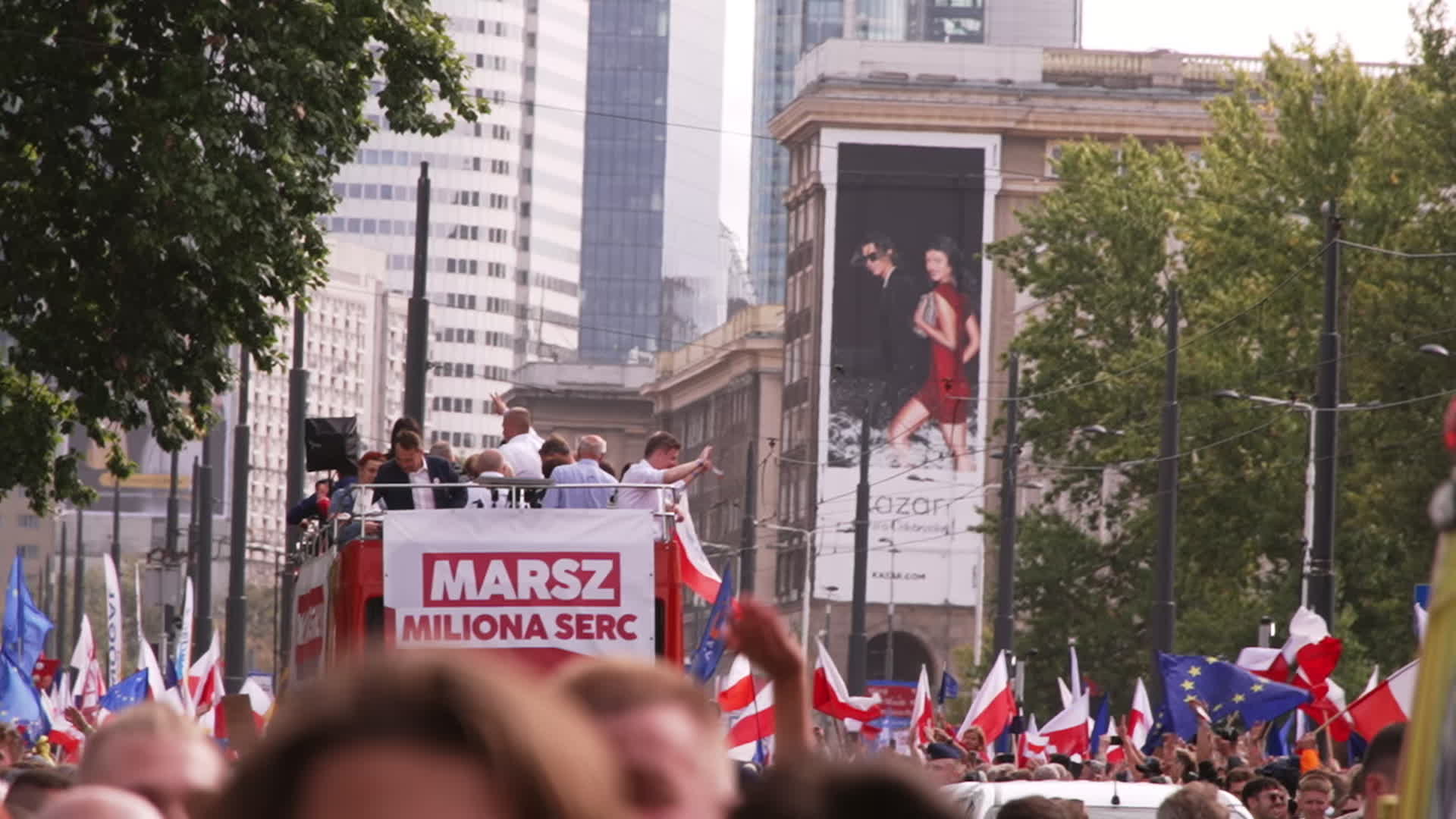 Million take part in opposition rally ahead of elections in Poland