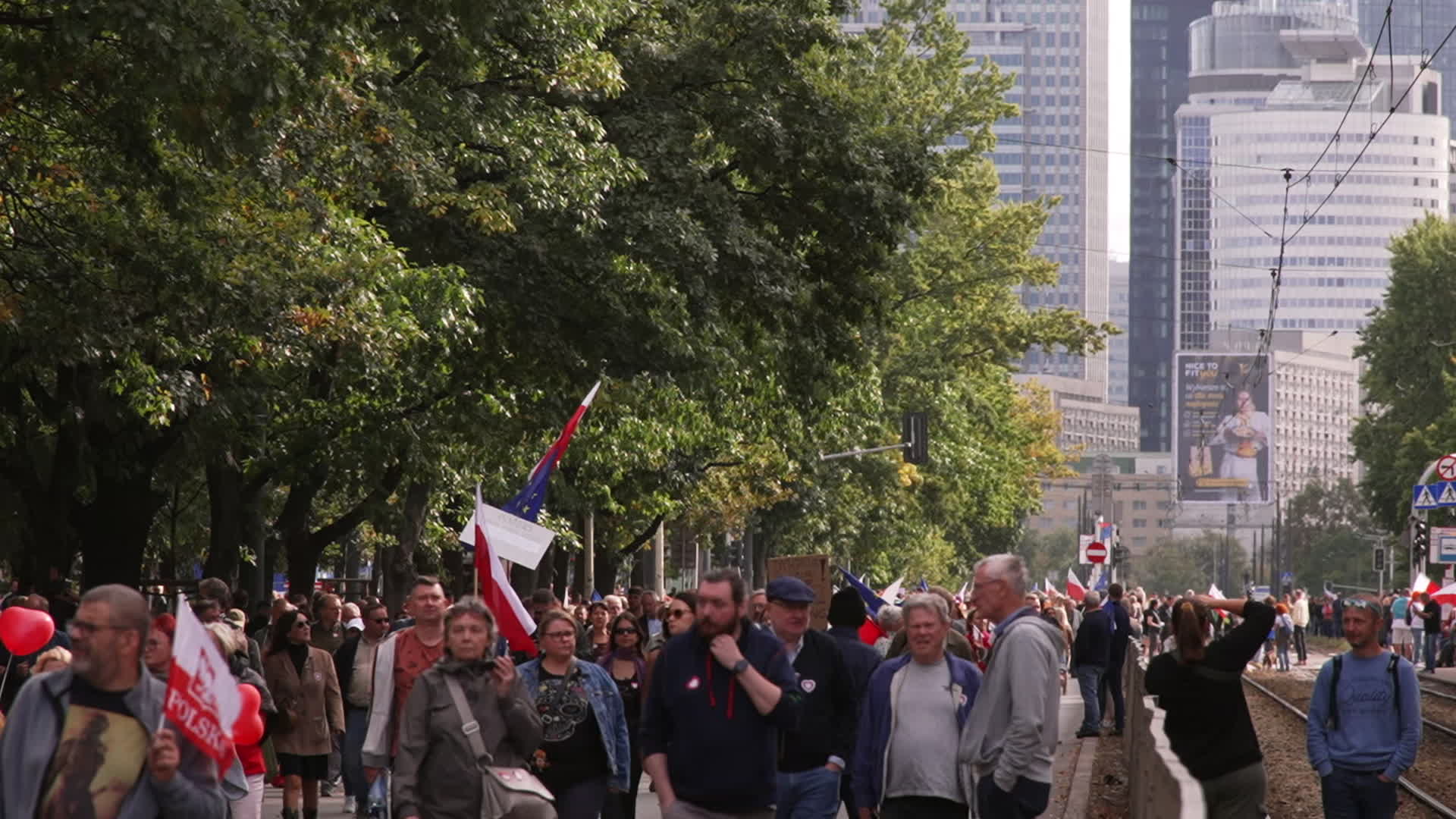 Million take part in opposition rally ahead of elections in Poland