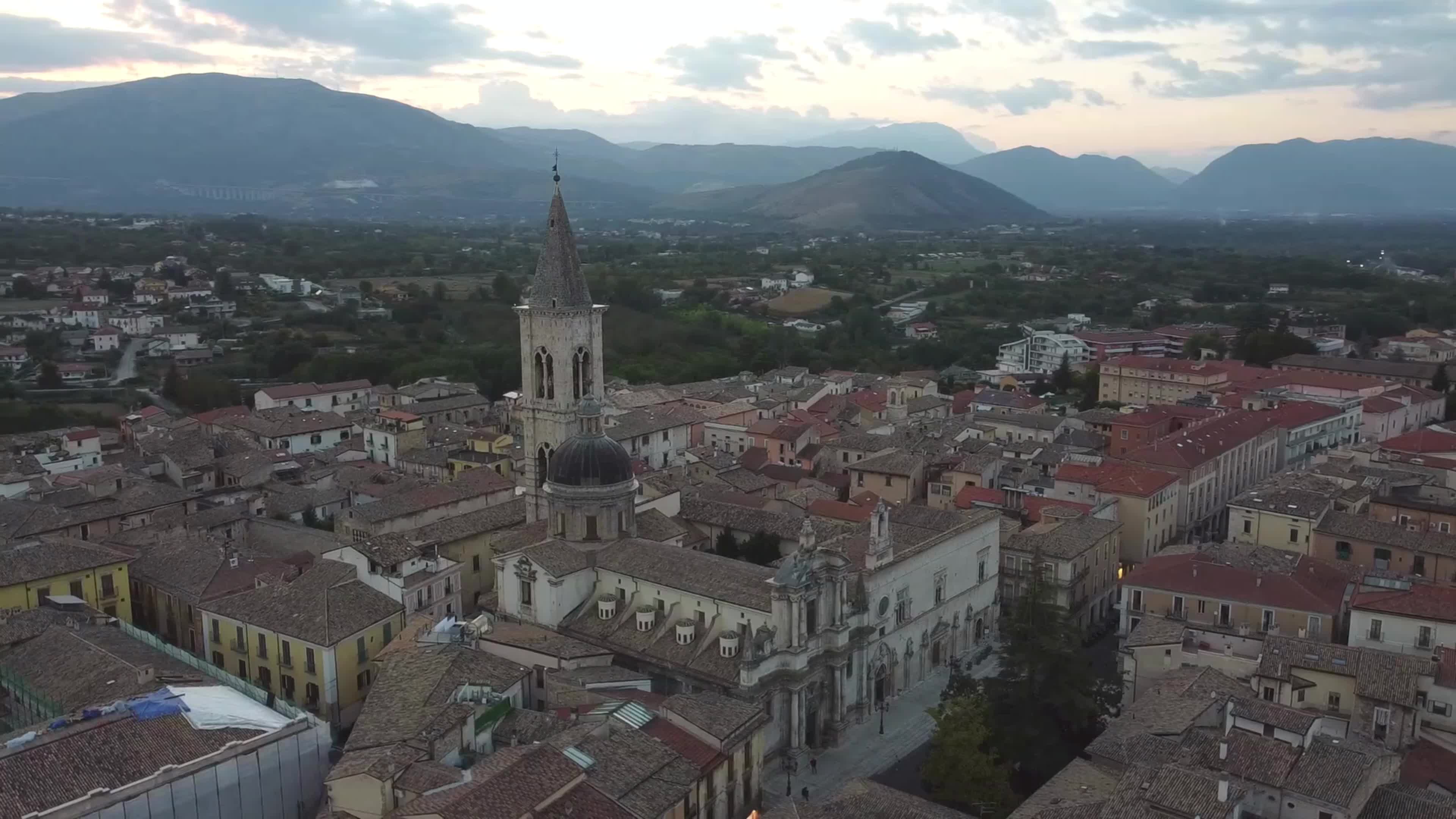 Aerial View Of Sulmona, Italy