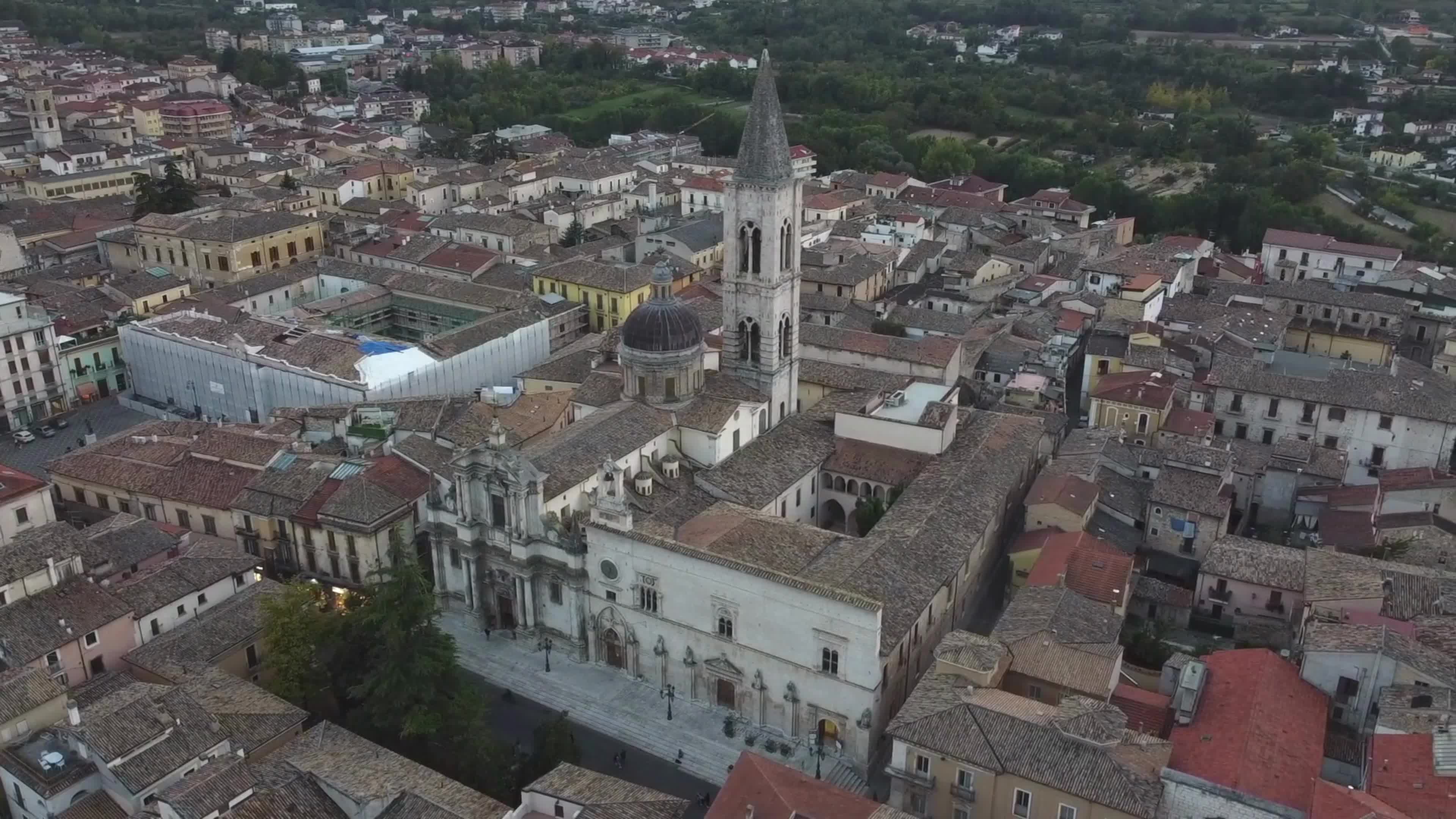 Aerial View Of Sulmona, Italy