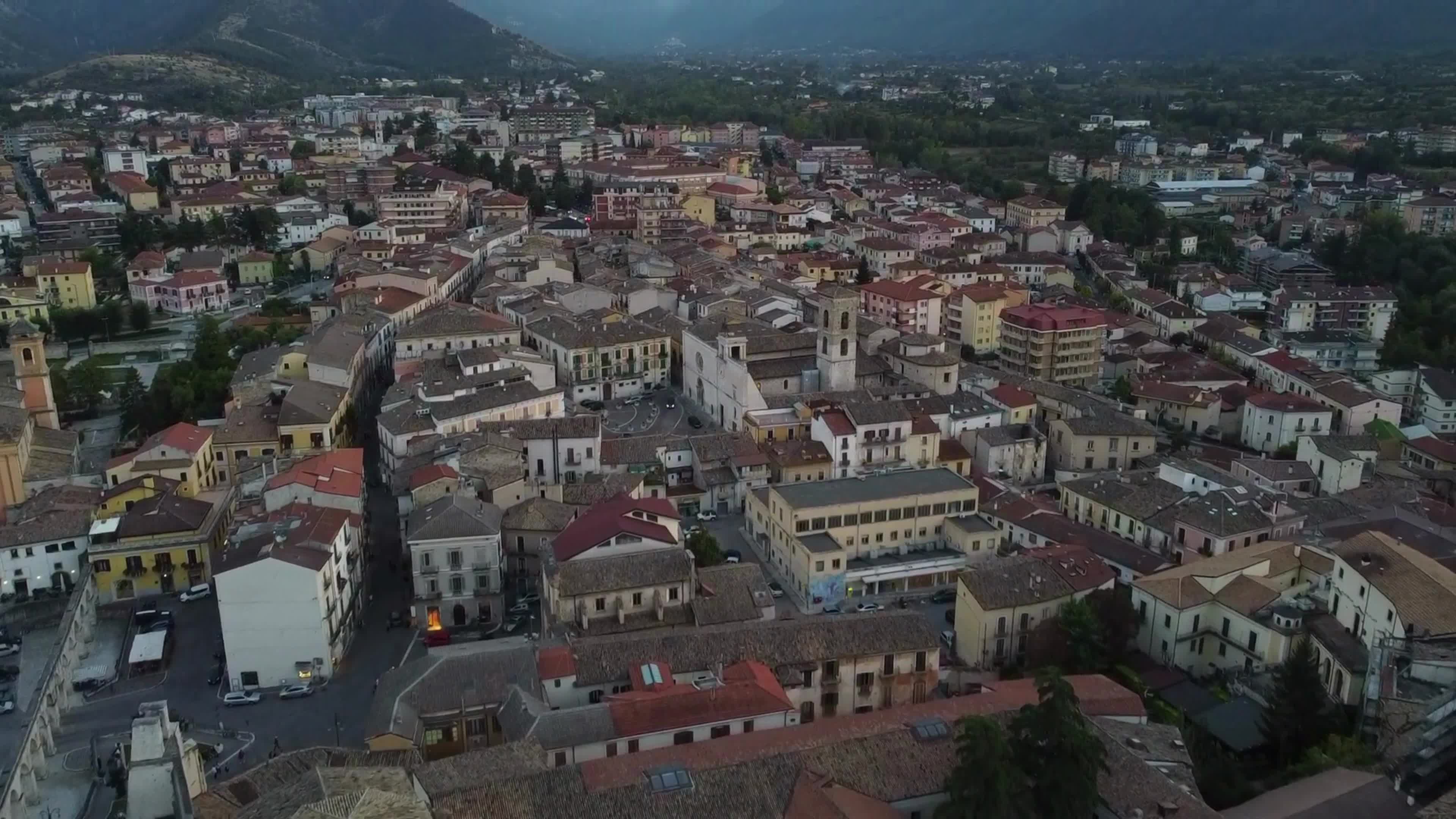 Aerial View Of Sulmona, Italy