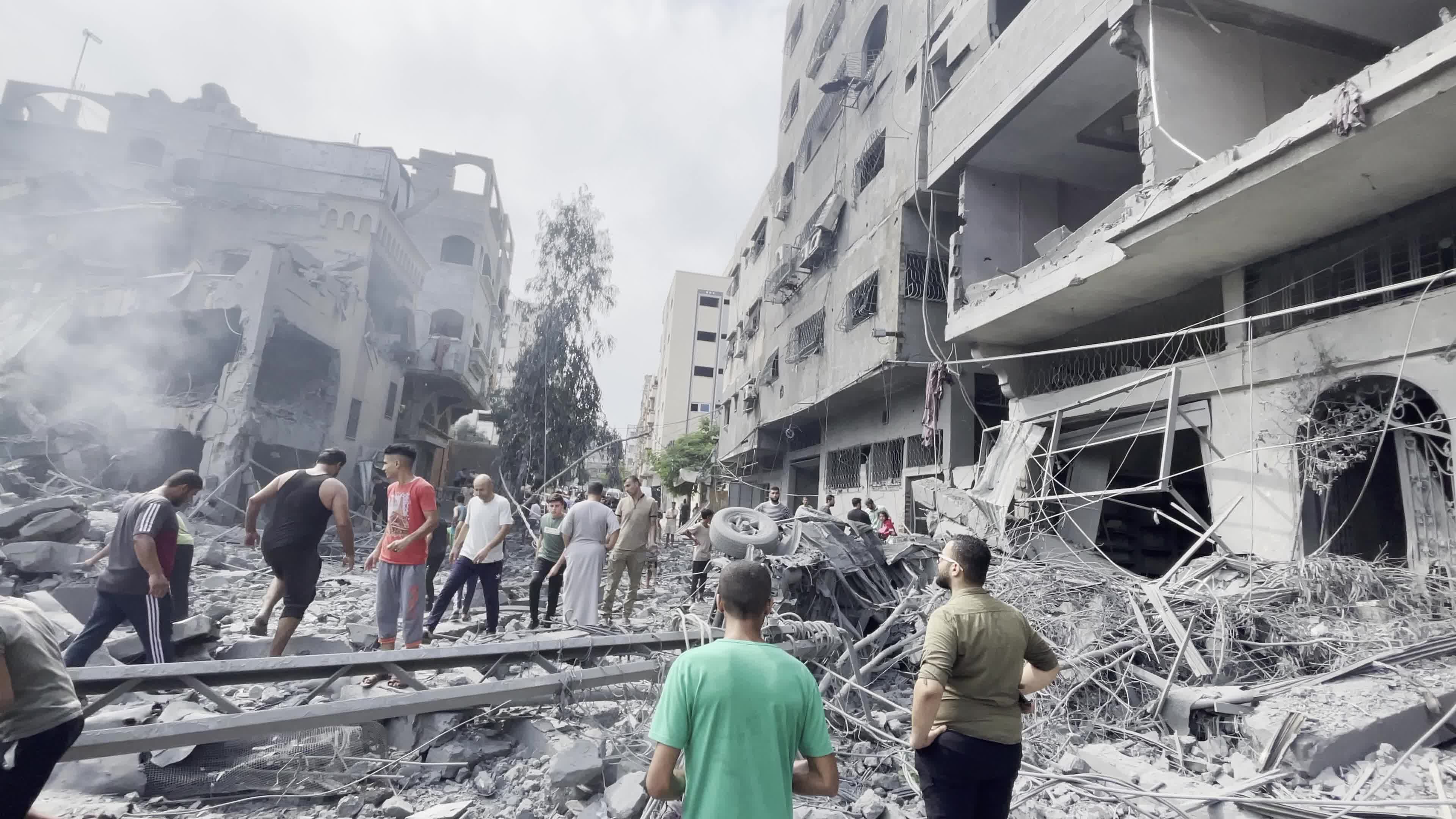 Israeli Aistrike In Gaza After Hamas Attacks
