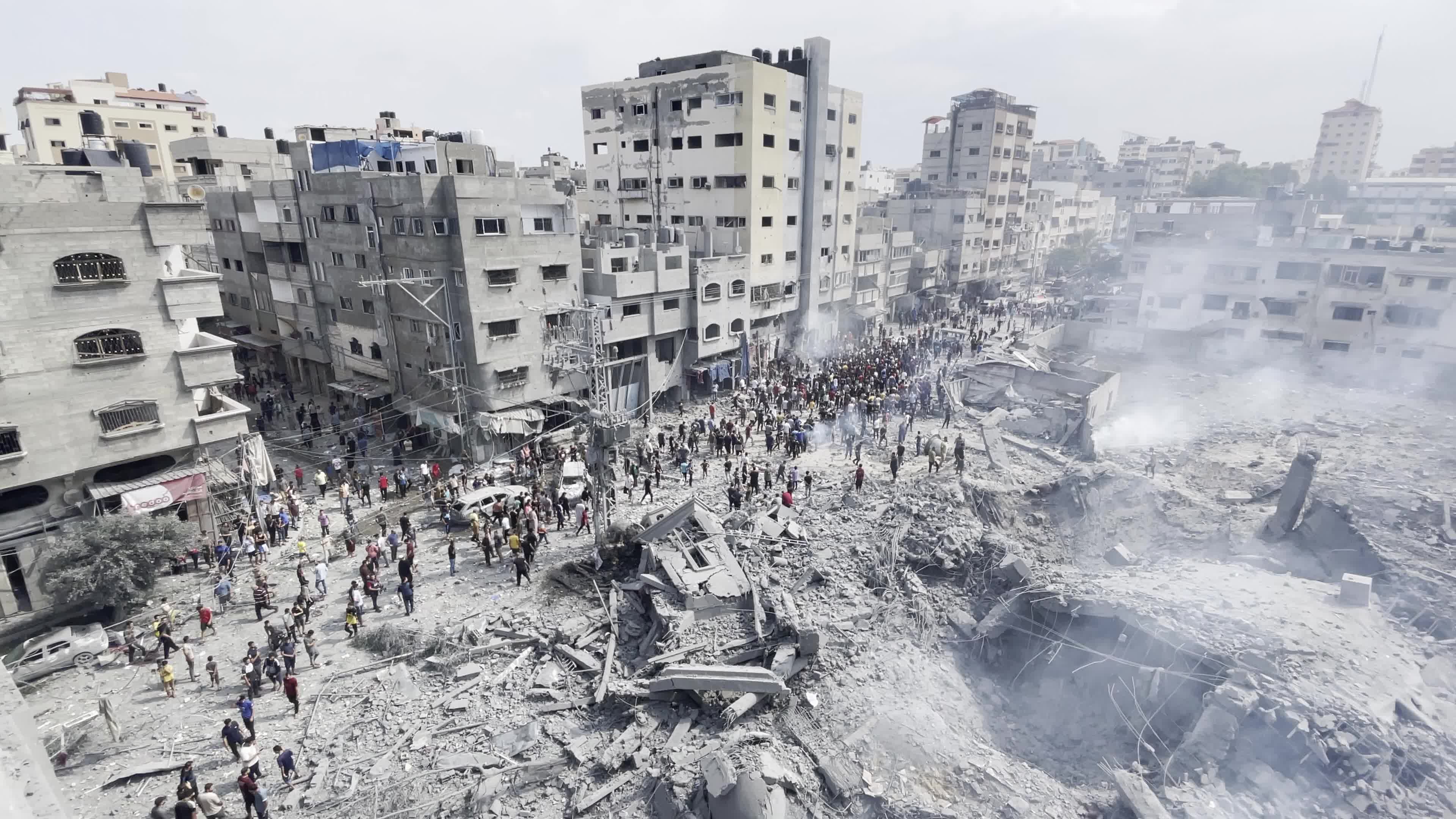 Israeli Aistrike In Gaza After Hamas Attacks