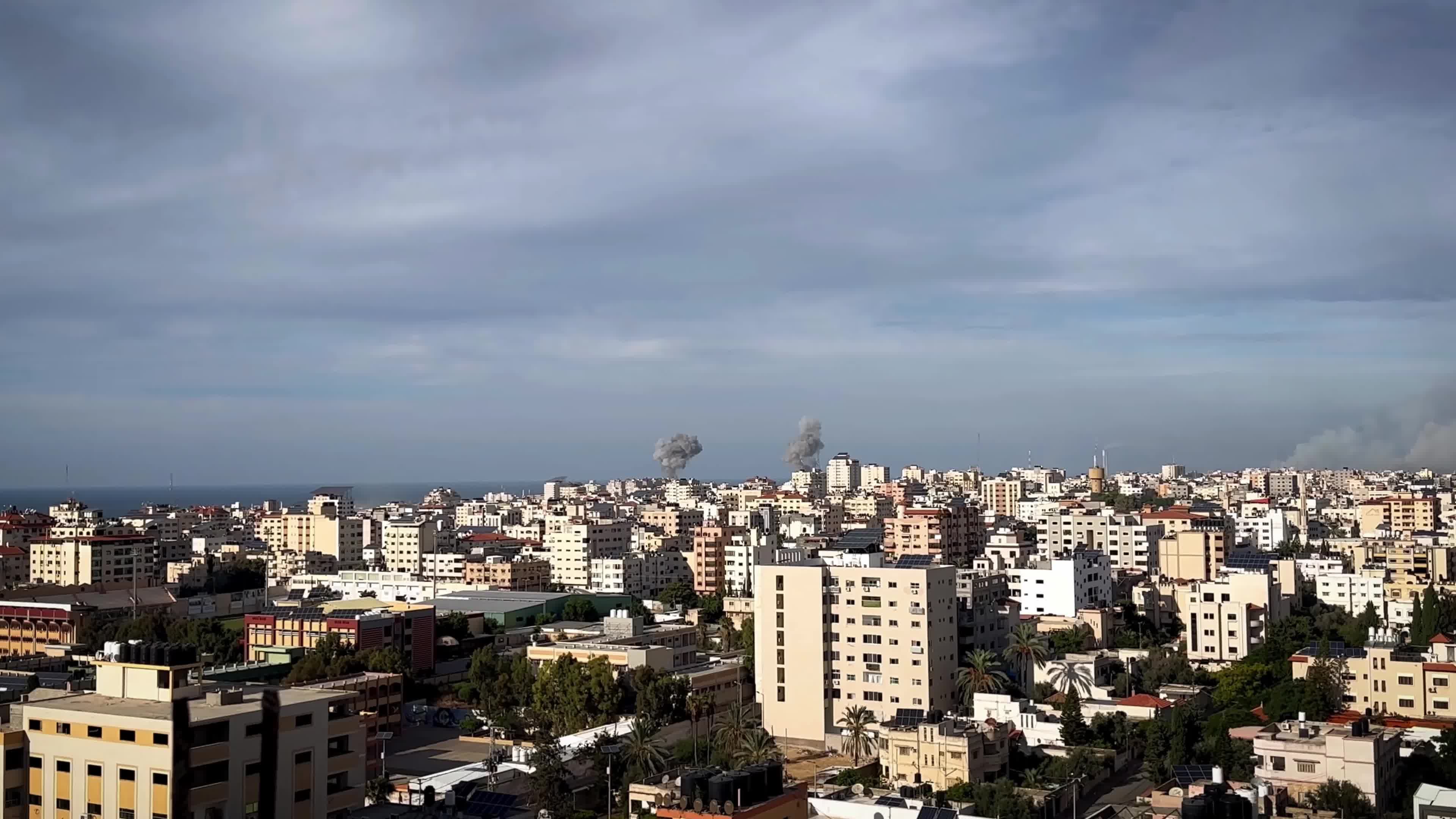 Israeli Aistrike In Gaza After Hamas Attacks