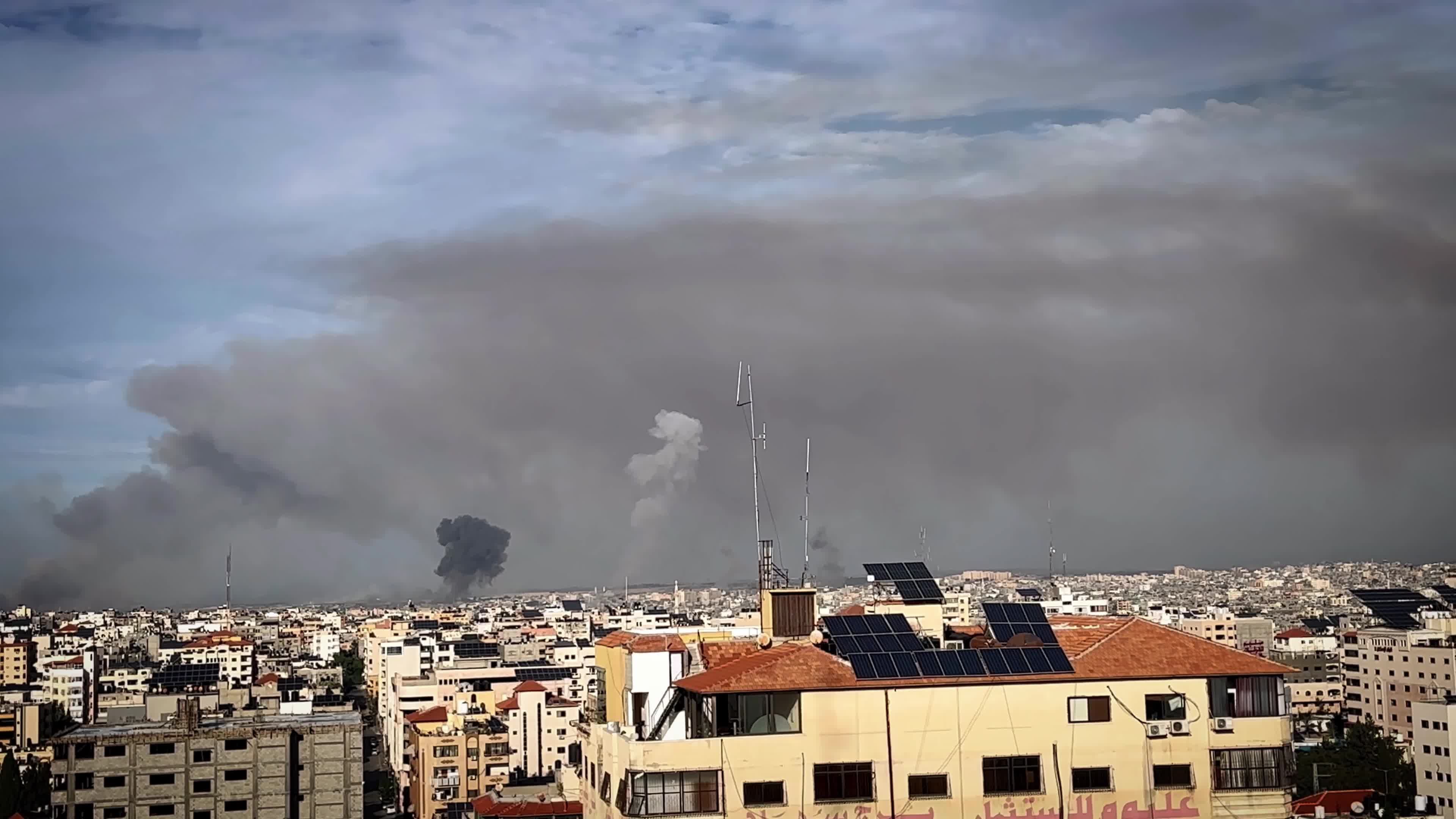Israeli Aistrike In Gaza After Hamas Attacks