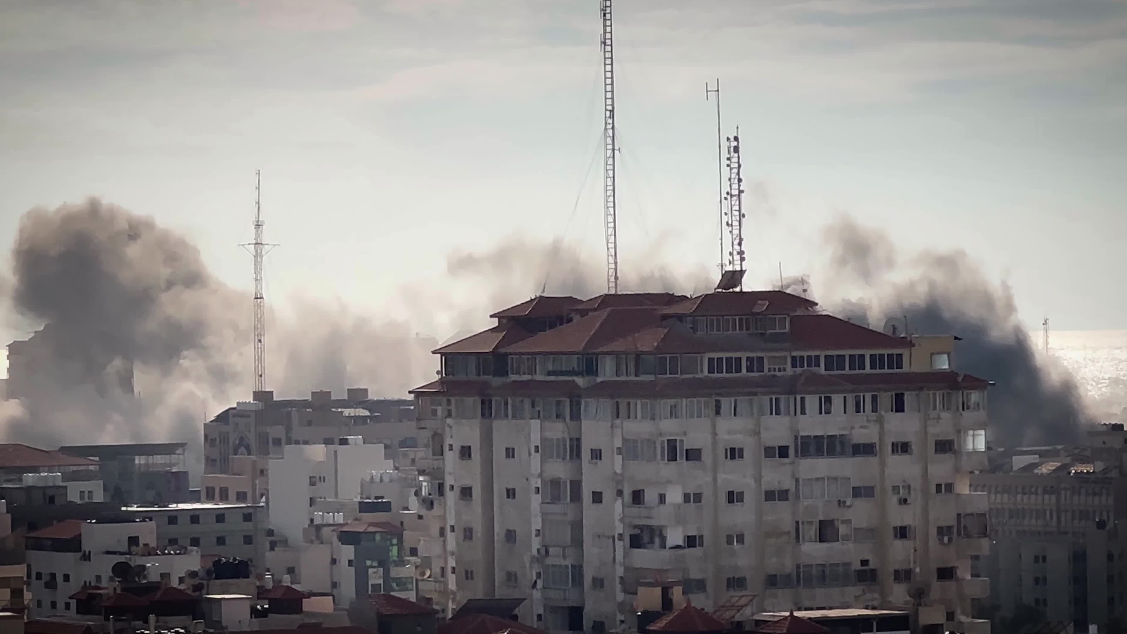 Israeli Aistrike In Gaza After Hamas Attacks