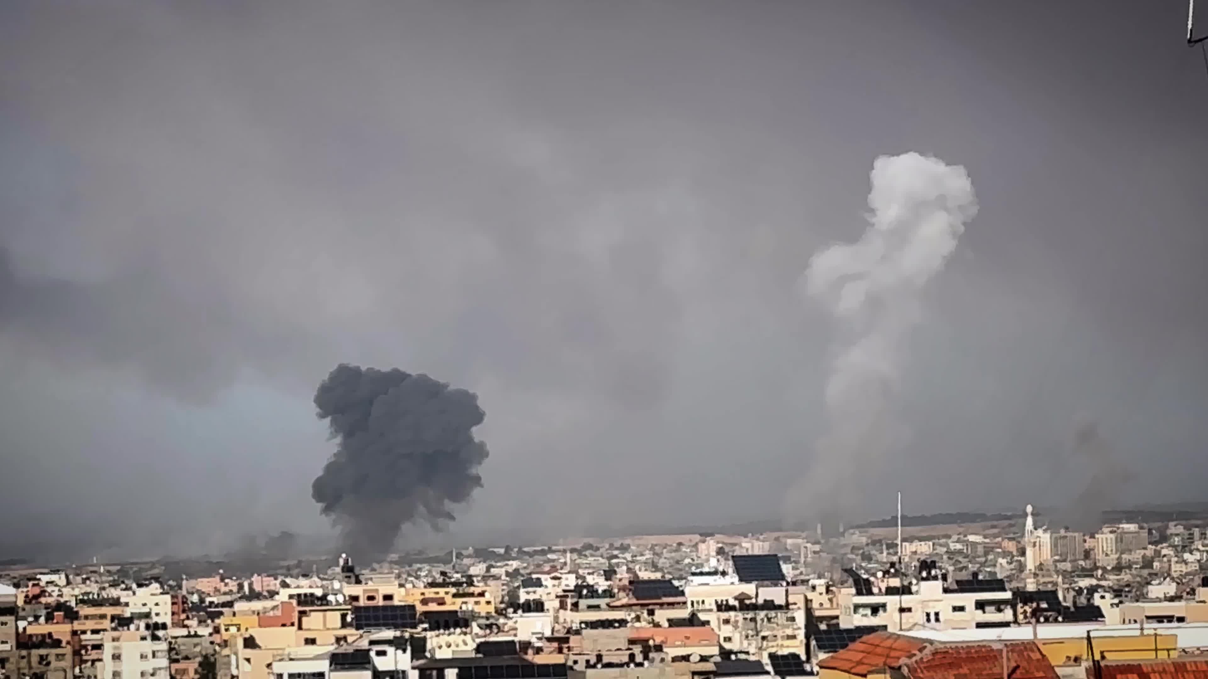Israeli Aistrike In Gaza After Hamas Attacks