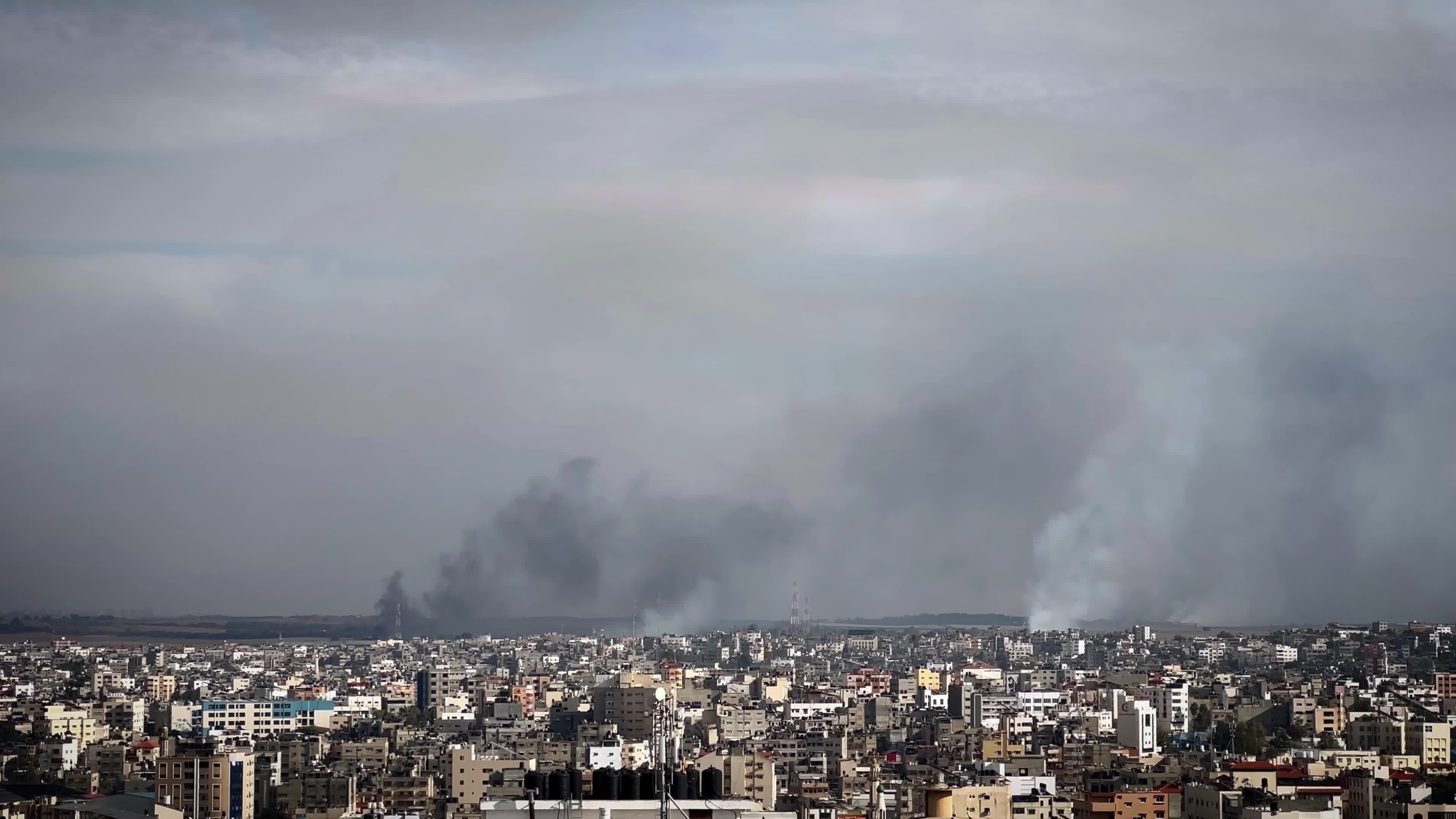Israeli Aistrike In Gaza After Hamas Attacks