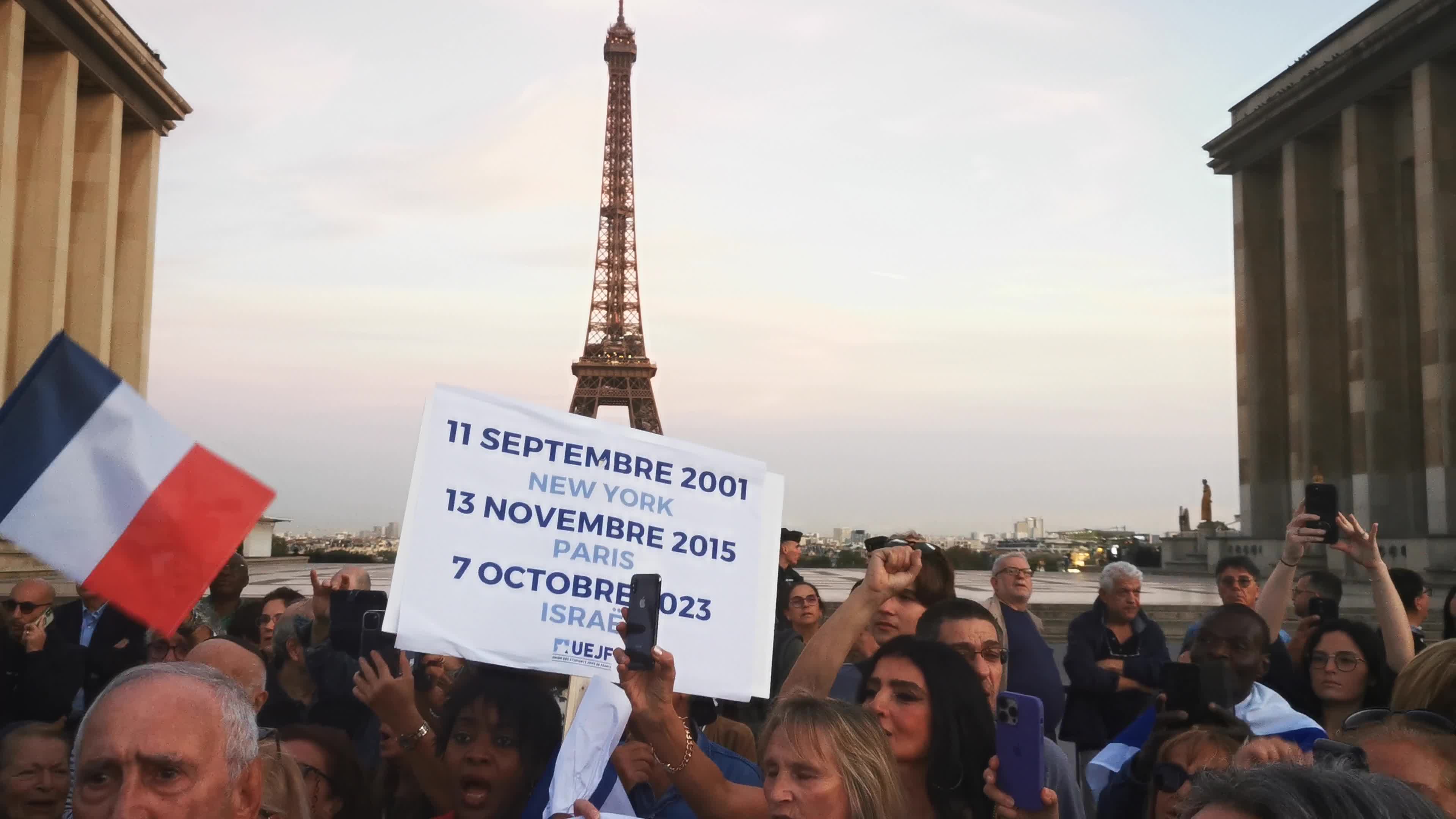Pro-Israel rally in Paris