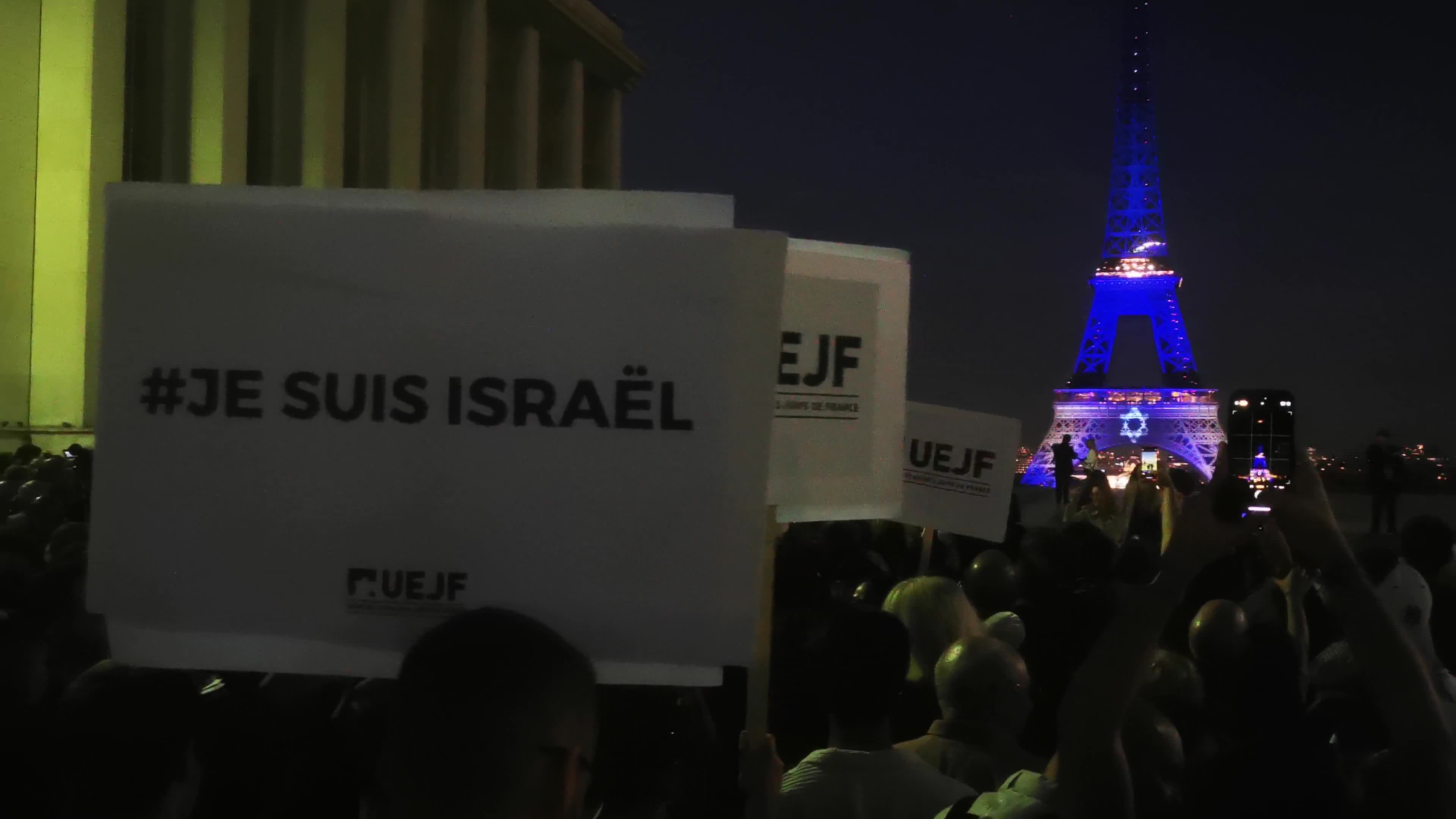 Pro-Israel rally in Paris 