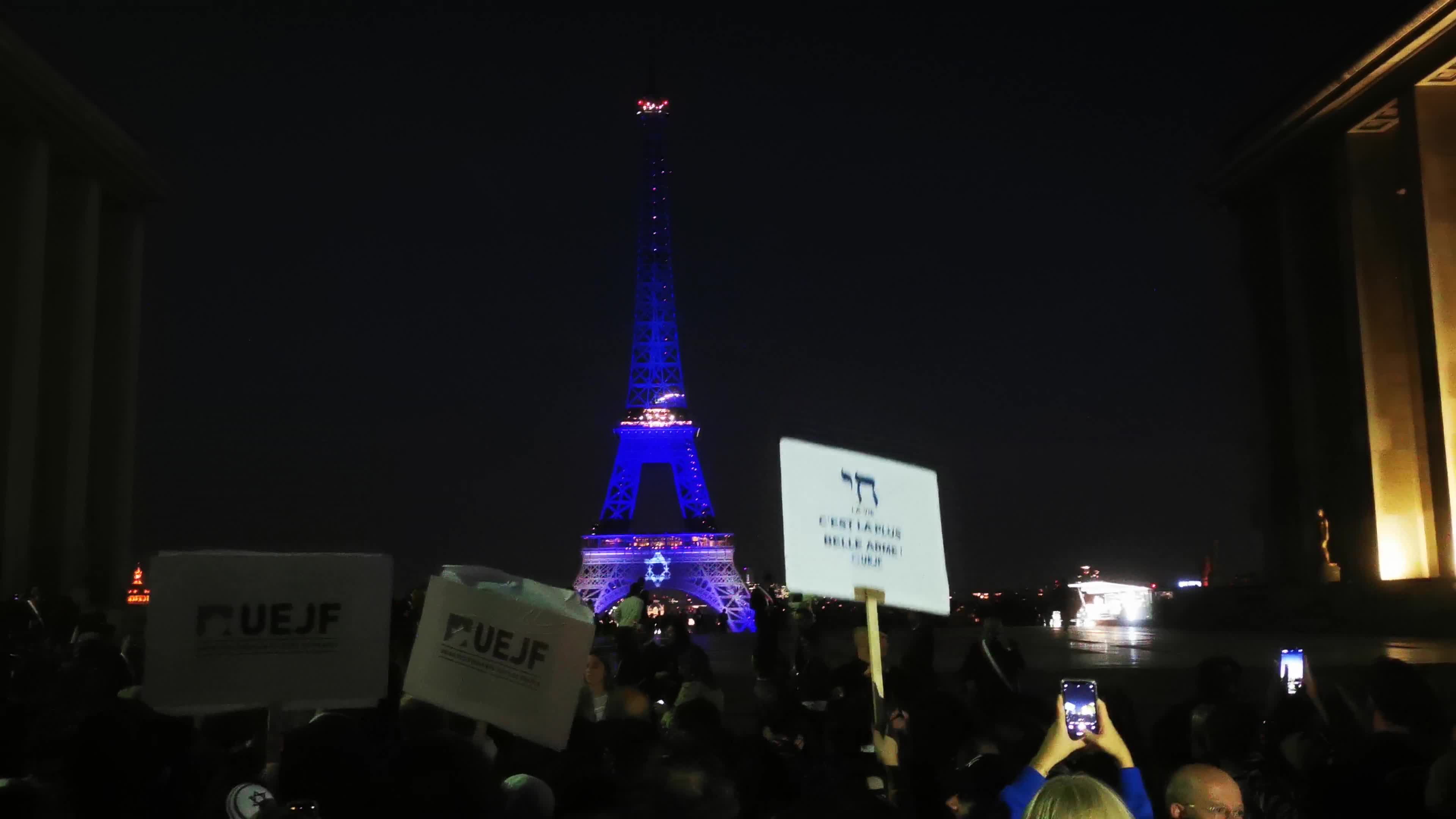 Pro-Israel rally in Paris
