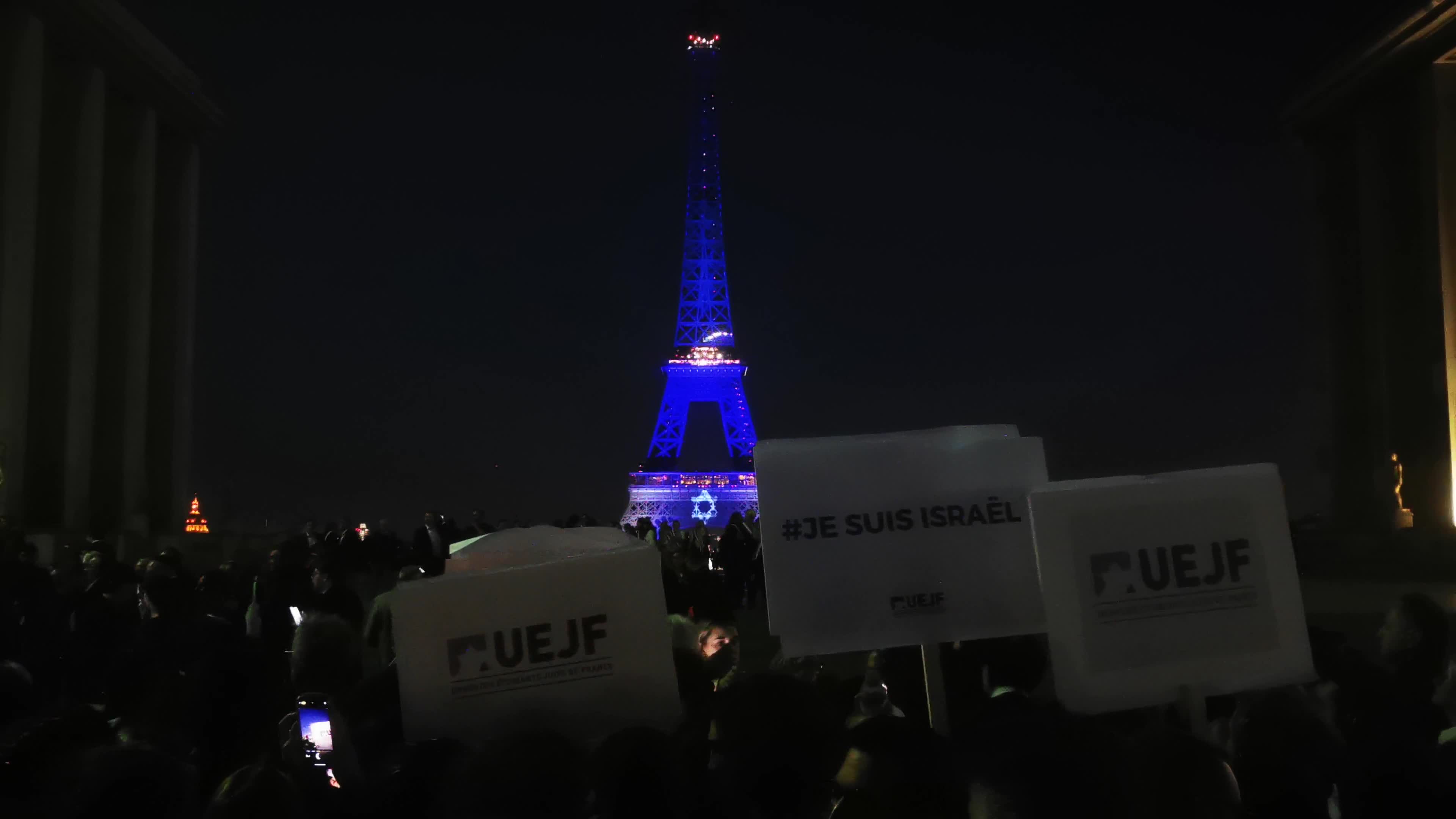 Pro-Israel rally in Paris