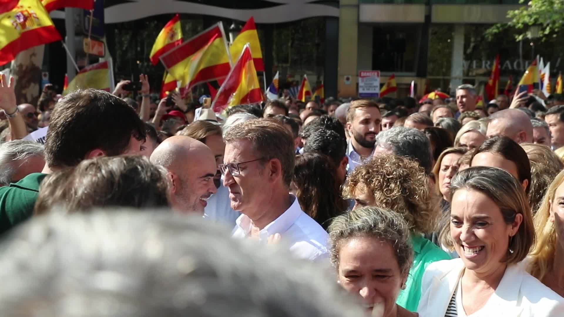 Demonstration against the amnesty and the right to self-determination in Barcelona