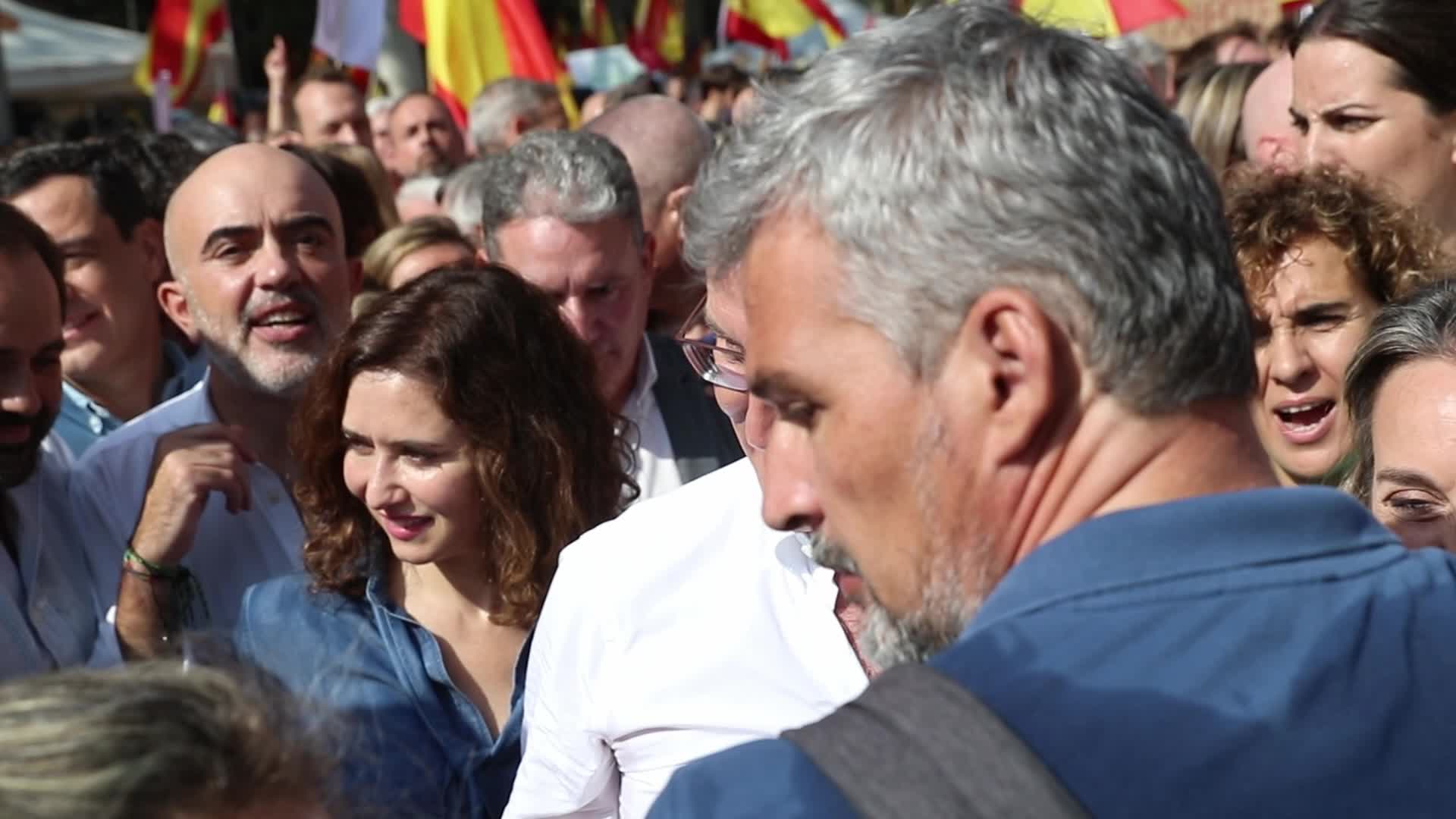 Demonstration against the amnesty and the right to self-determination in Barcelona