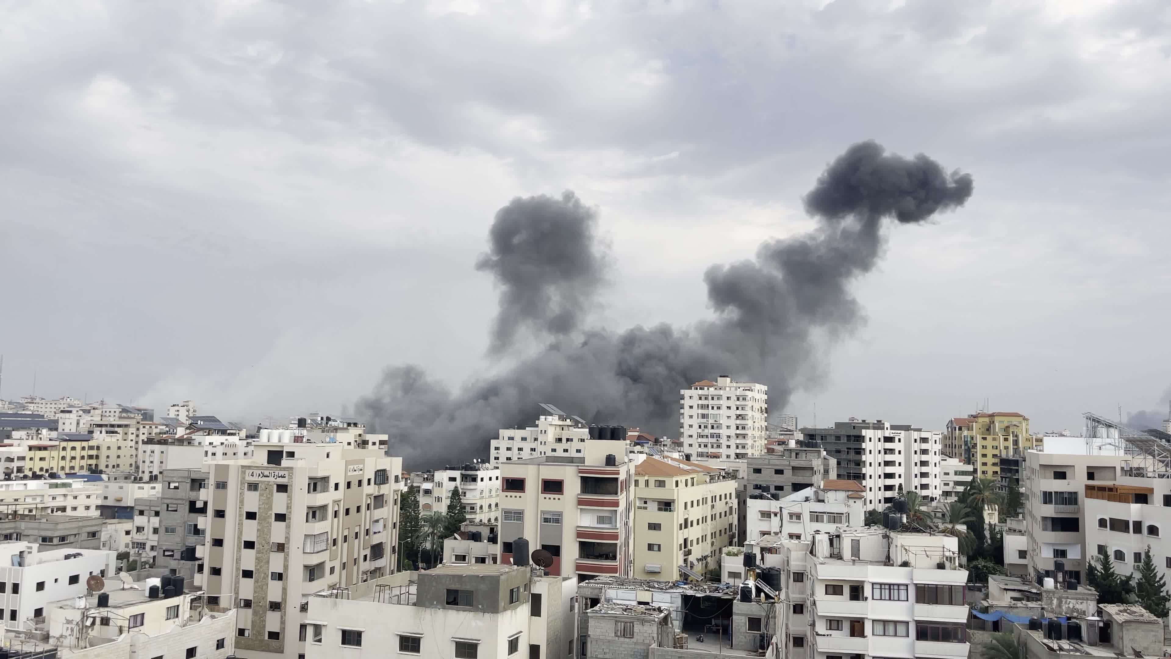 Isareli Aistrike In Gaza, Palestine