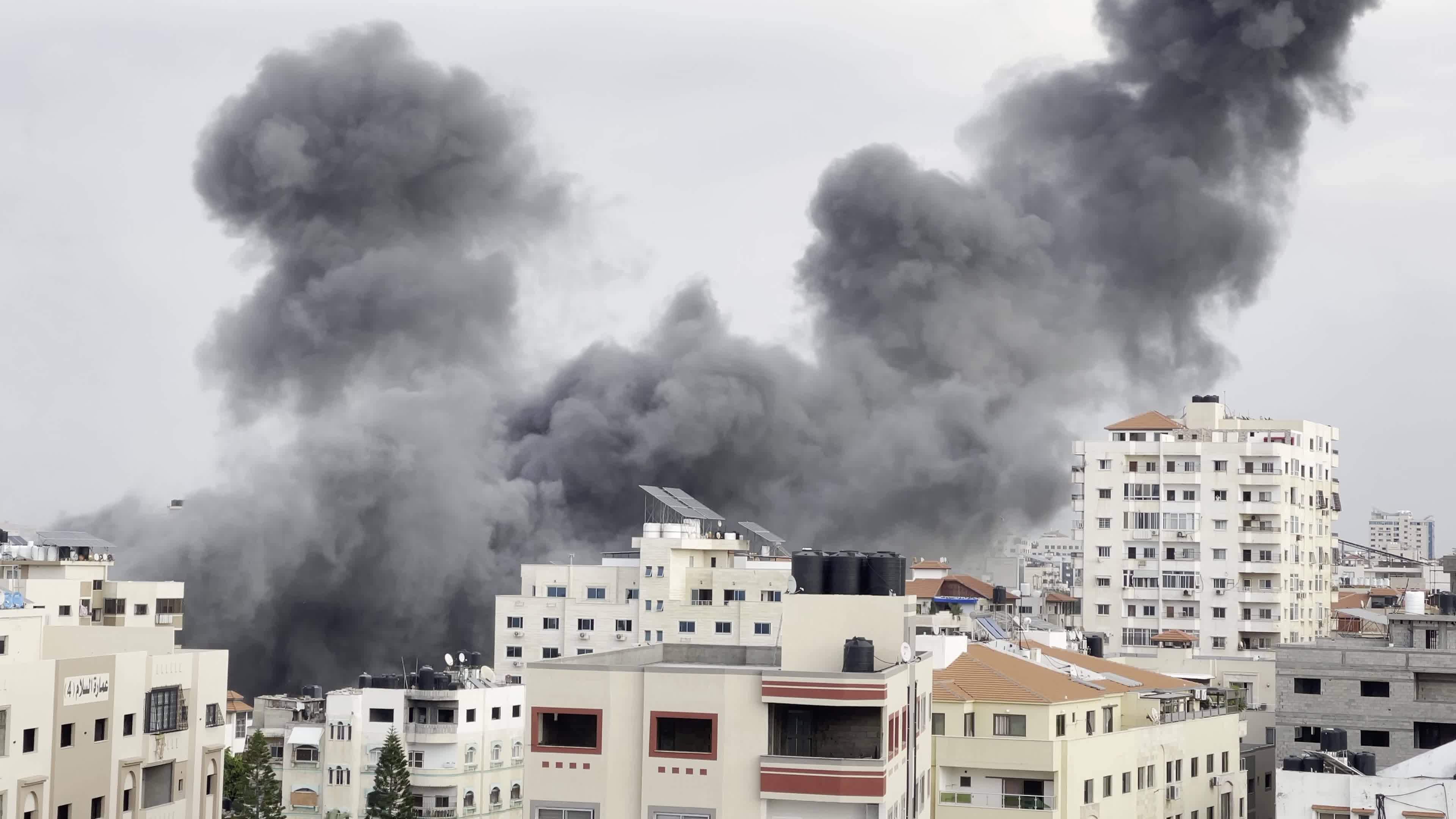 Isareli Aistrike In Gaza, Palestine