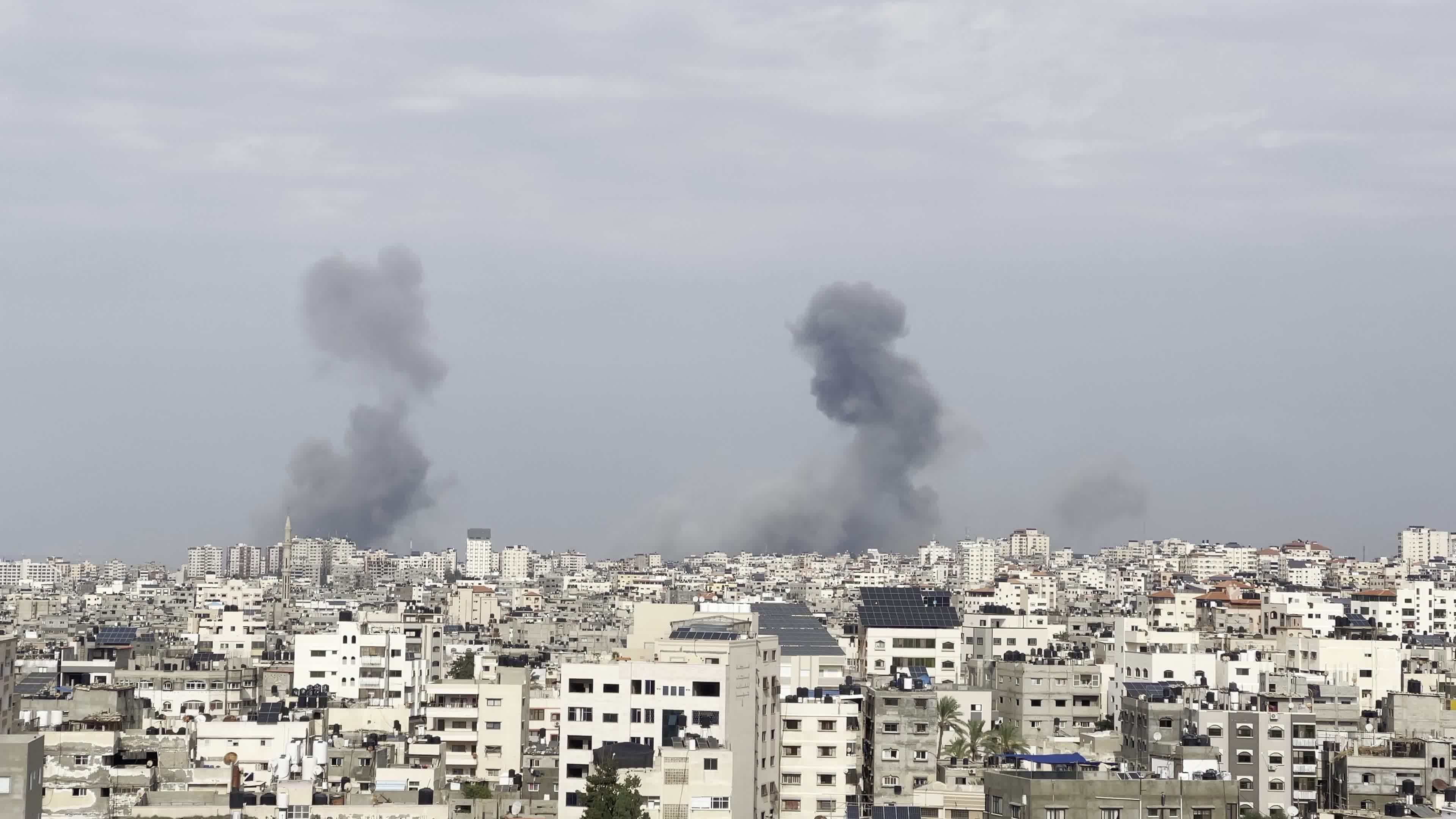 Isareli Aistrike In Gaza, Palestine