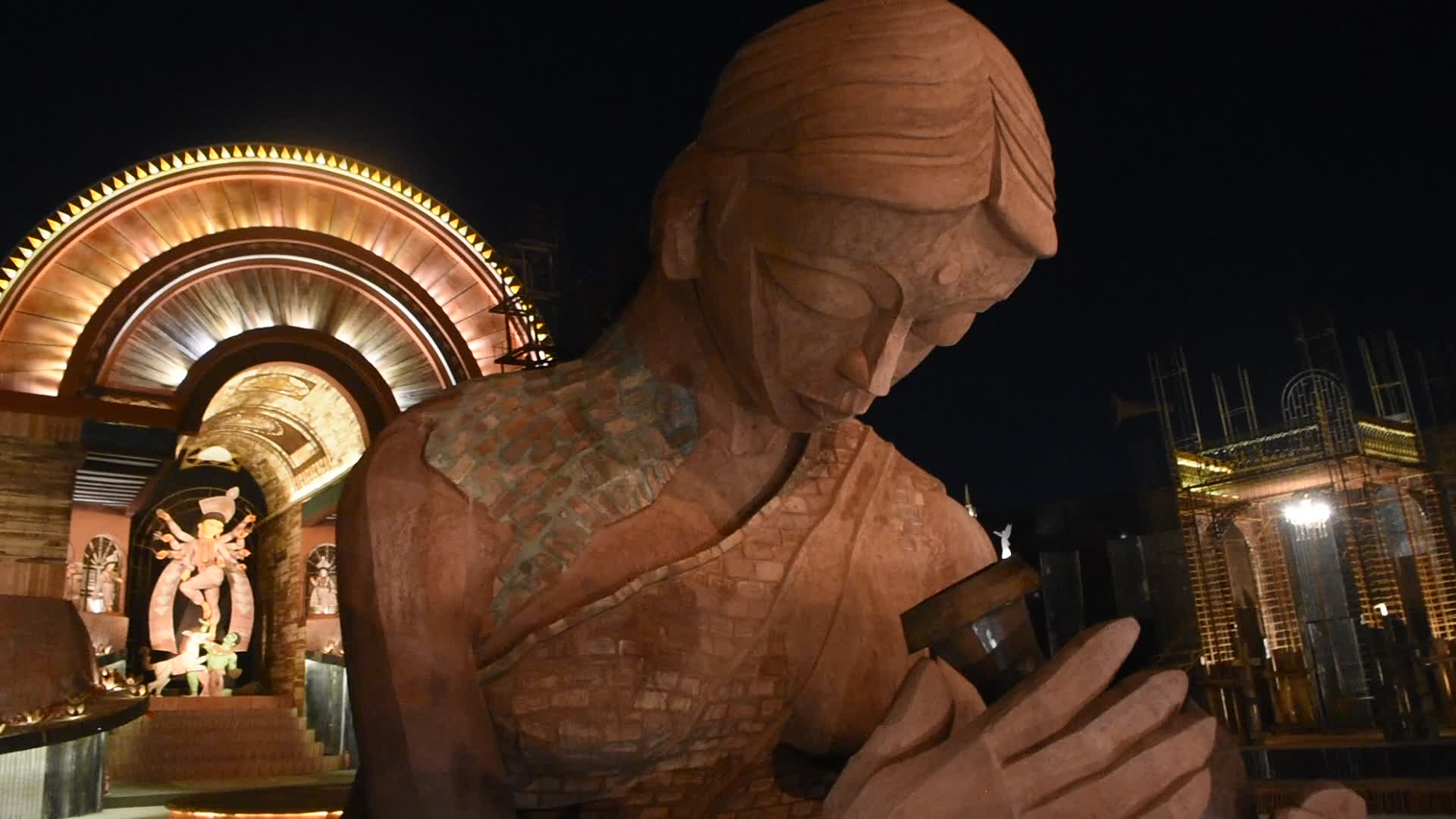 Durga puja festival in Kolkata.