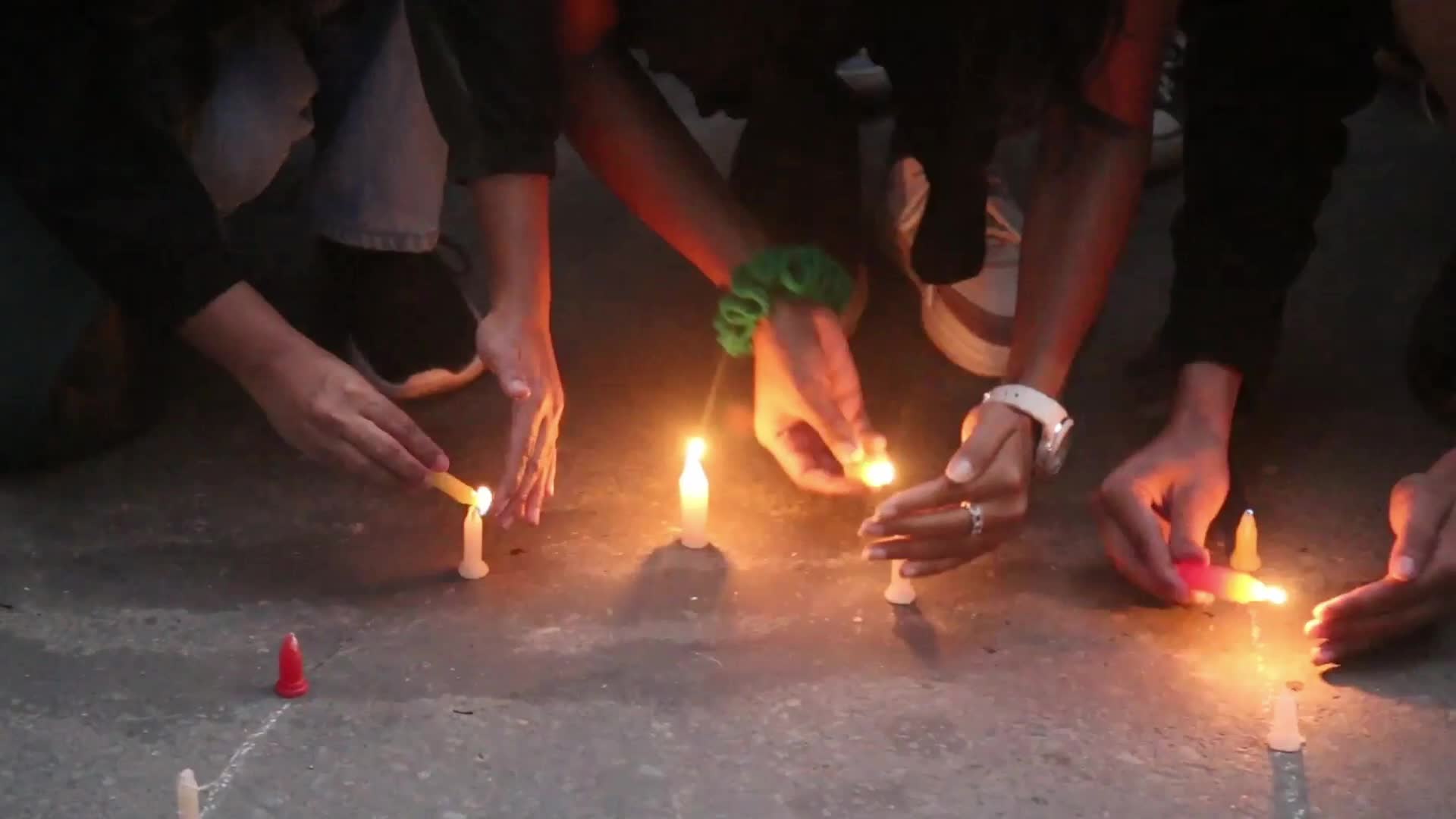 Candlelight prayer for the Nepalese students killed in Israel by Hamas