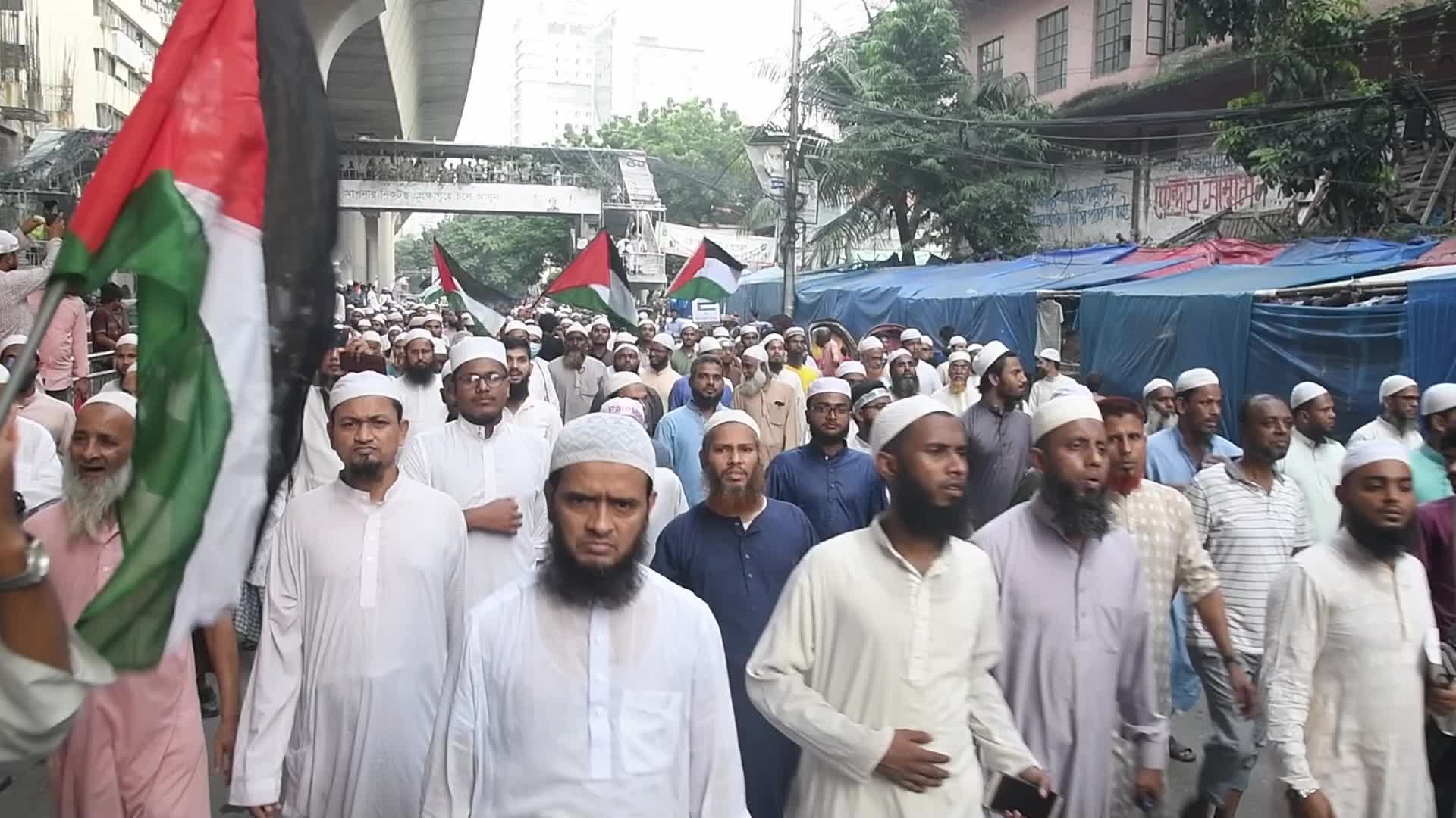 Protest In Dhaka, Bangladesh In Support Of Palestine