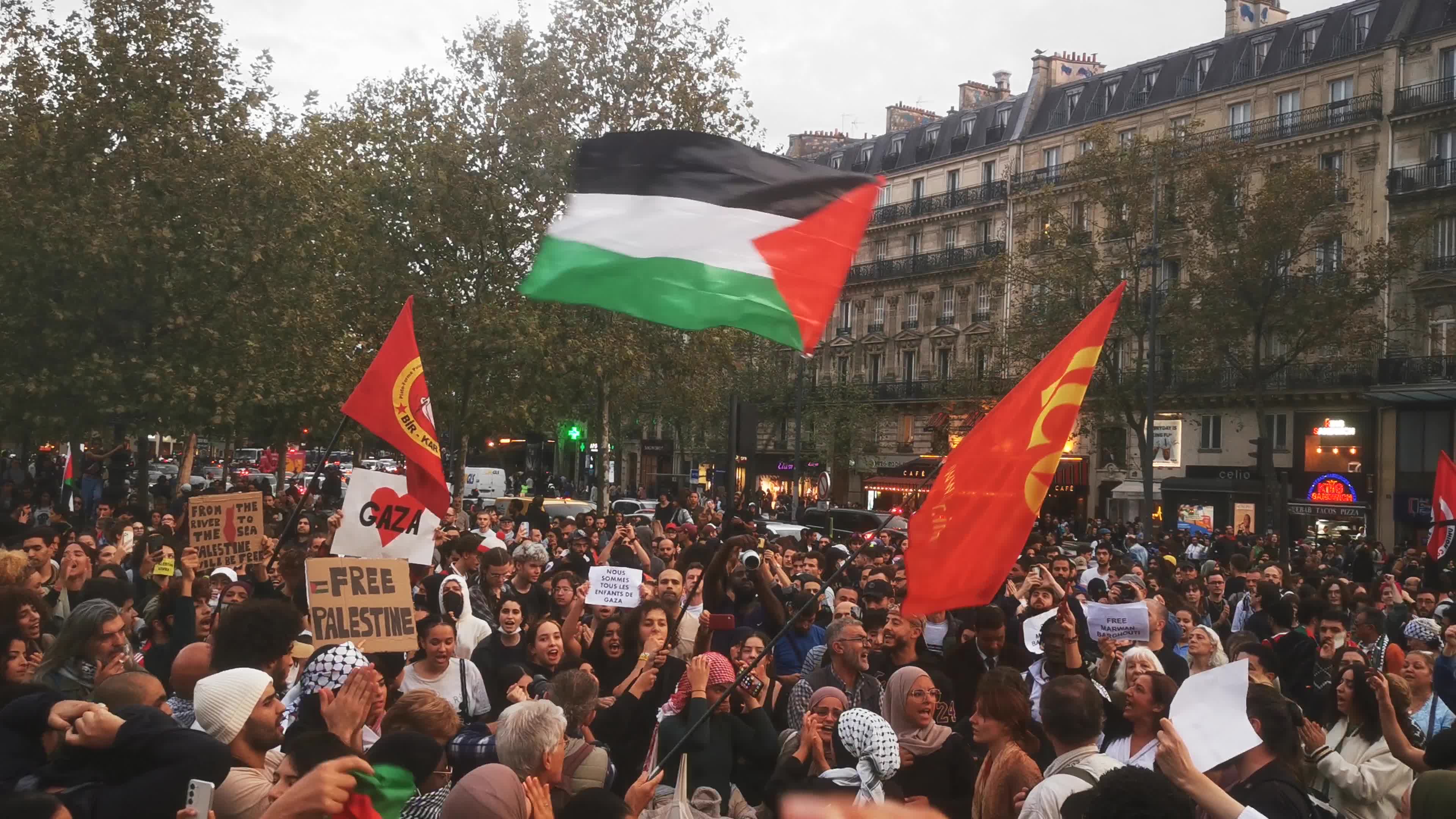 Prohibited Pro-Palestinian Protests In Paris