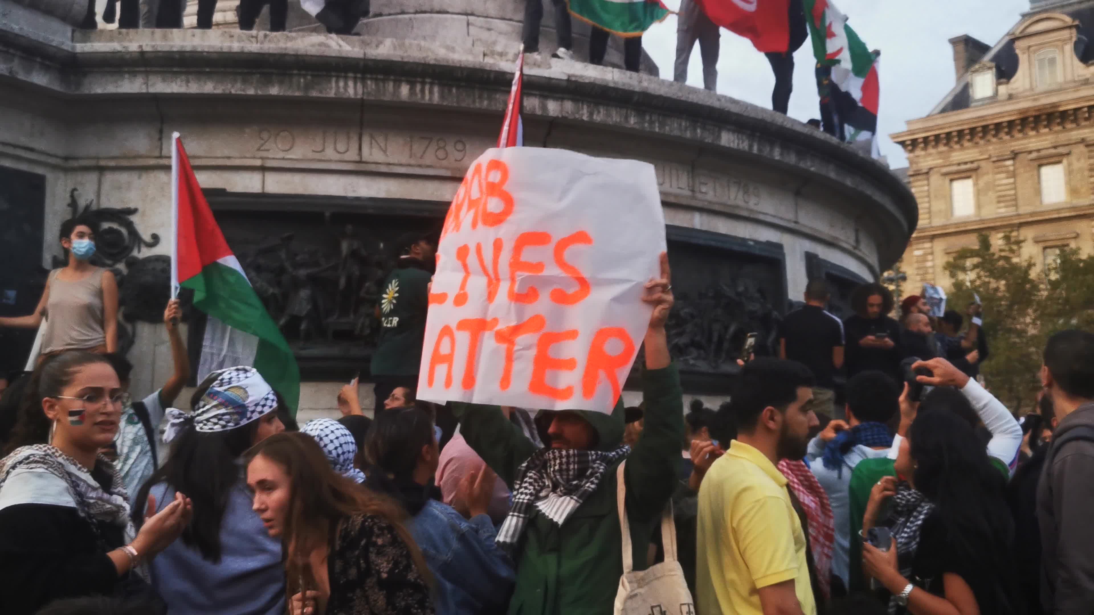 Prohibited Pro-Palestinian Protests In Paris