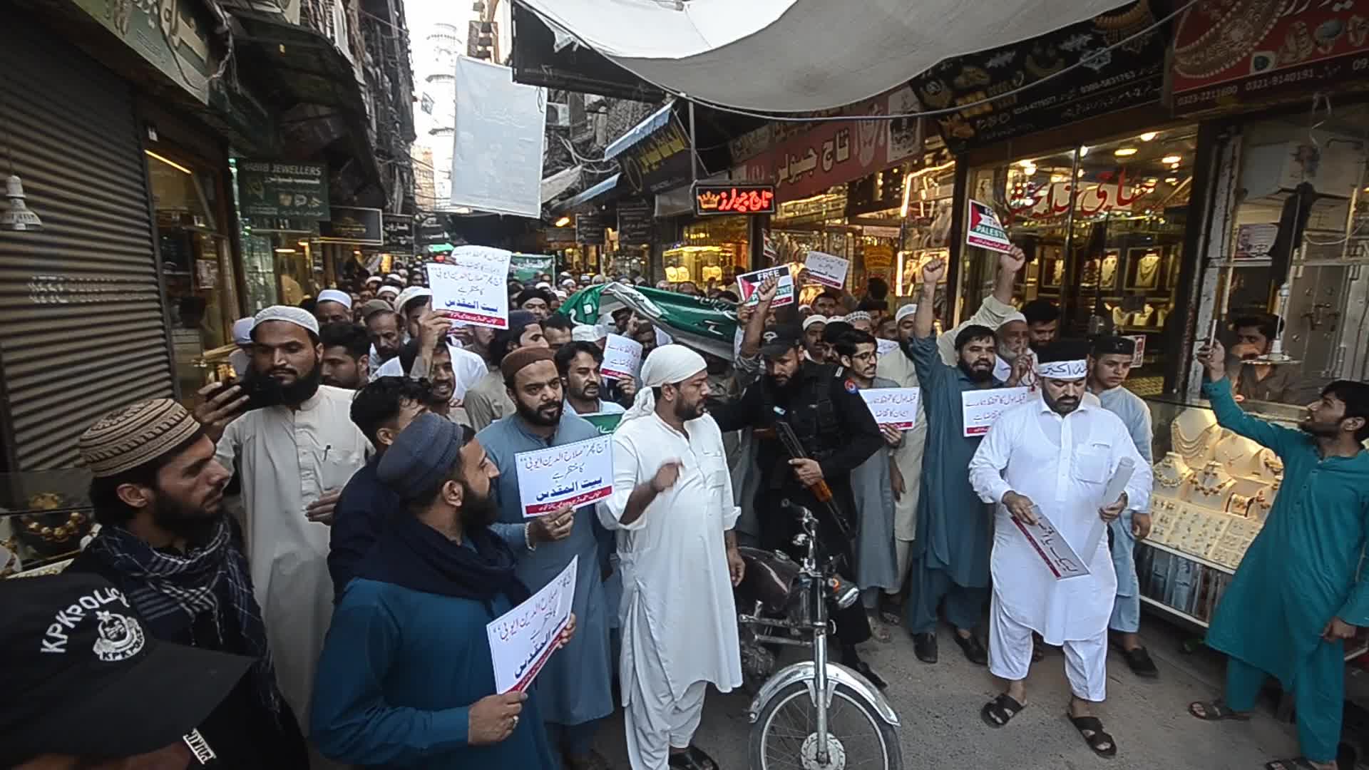 Rally in solidarity with Palestinian people in Pakistan 