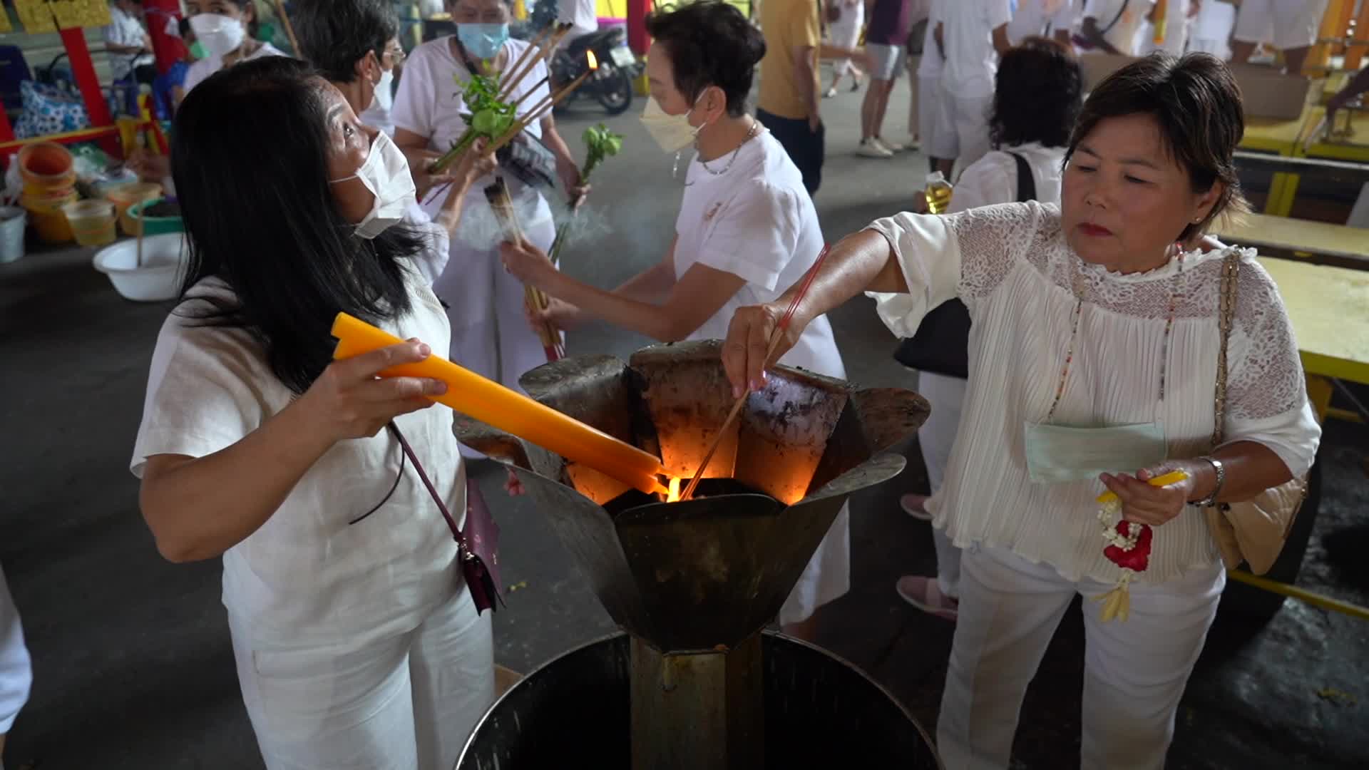 Vegetarian festival in Bangkok.