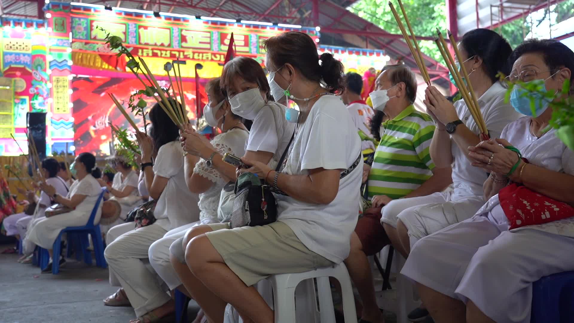 Vegetarian festival in Bangkok.