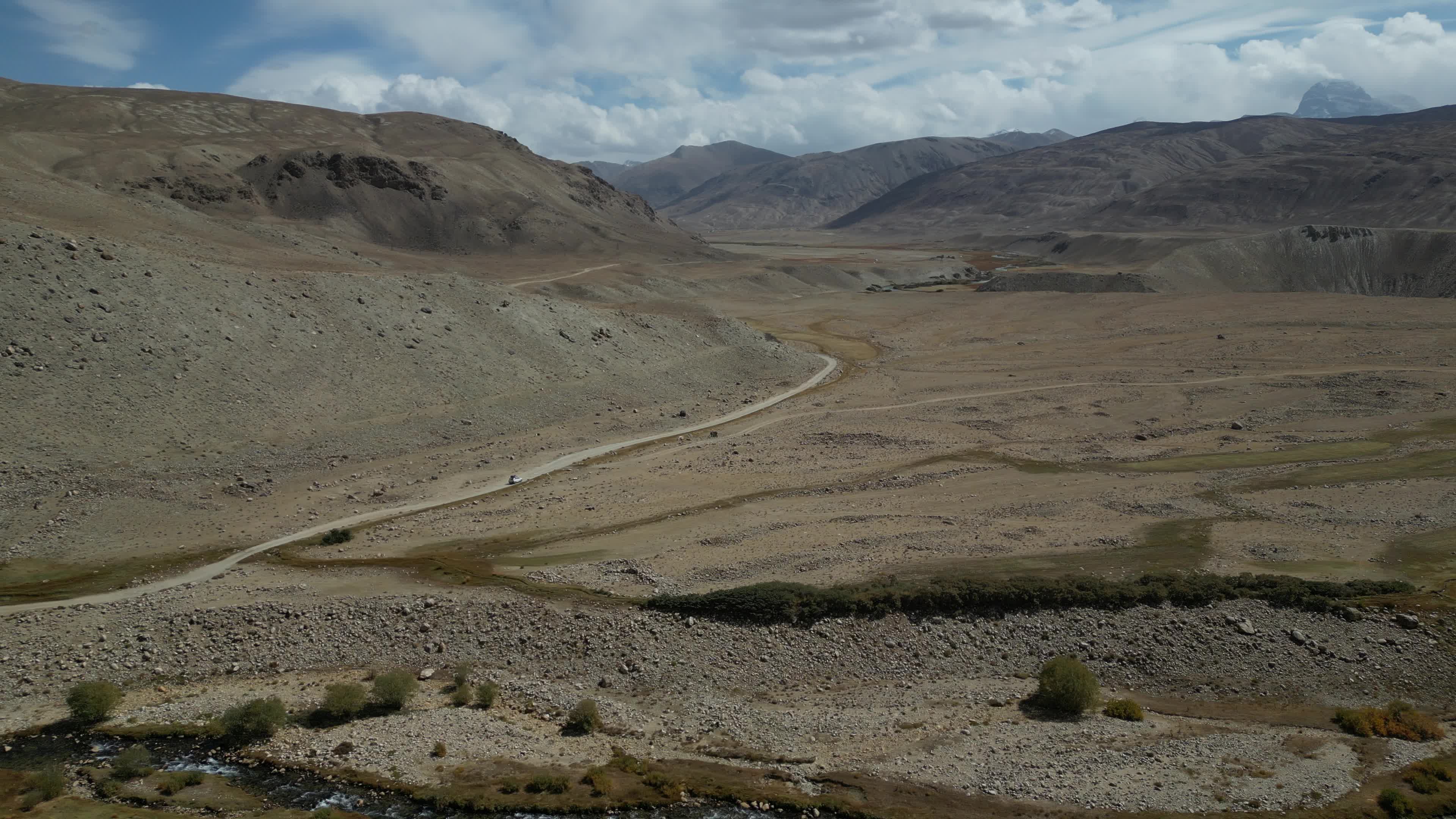 Beautiful drone videos of the landscapes of the Shokdara valley