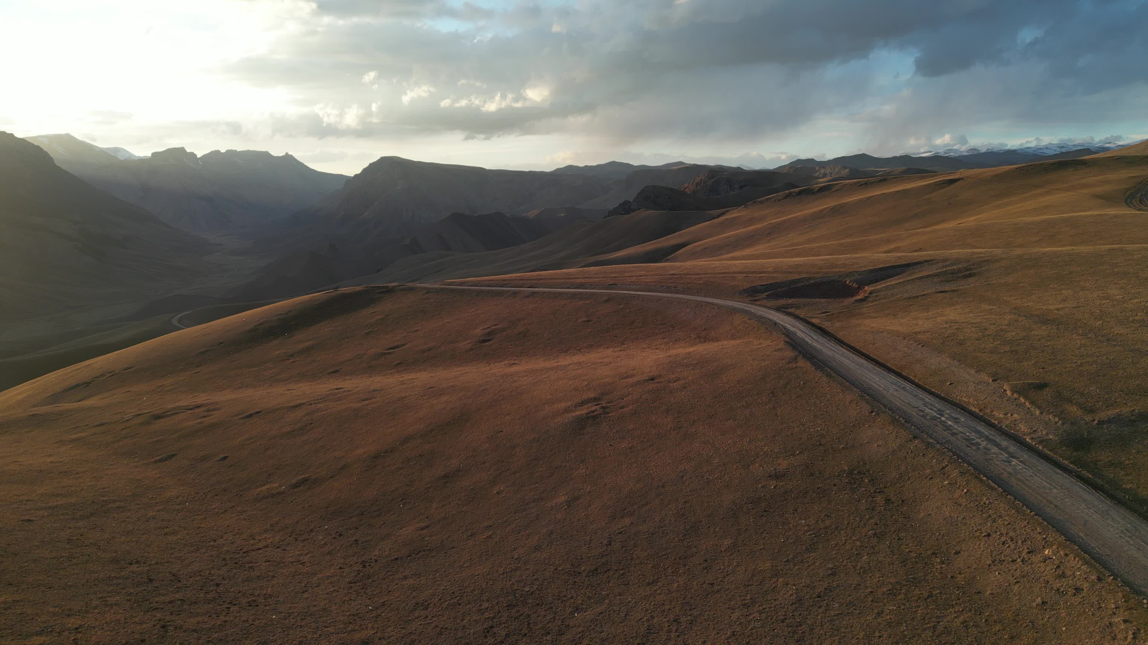 drone videos of the beautiful mountains of Kyrgyzstan
