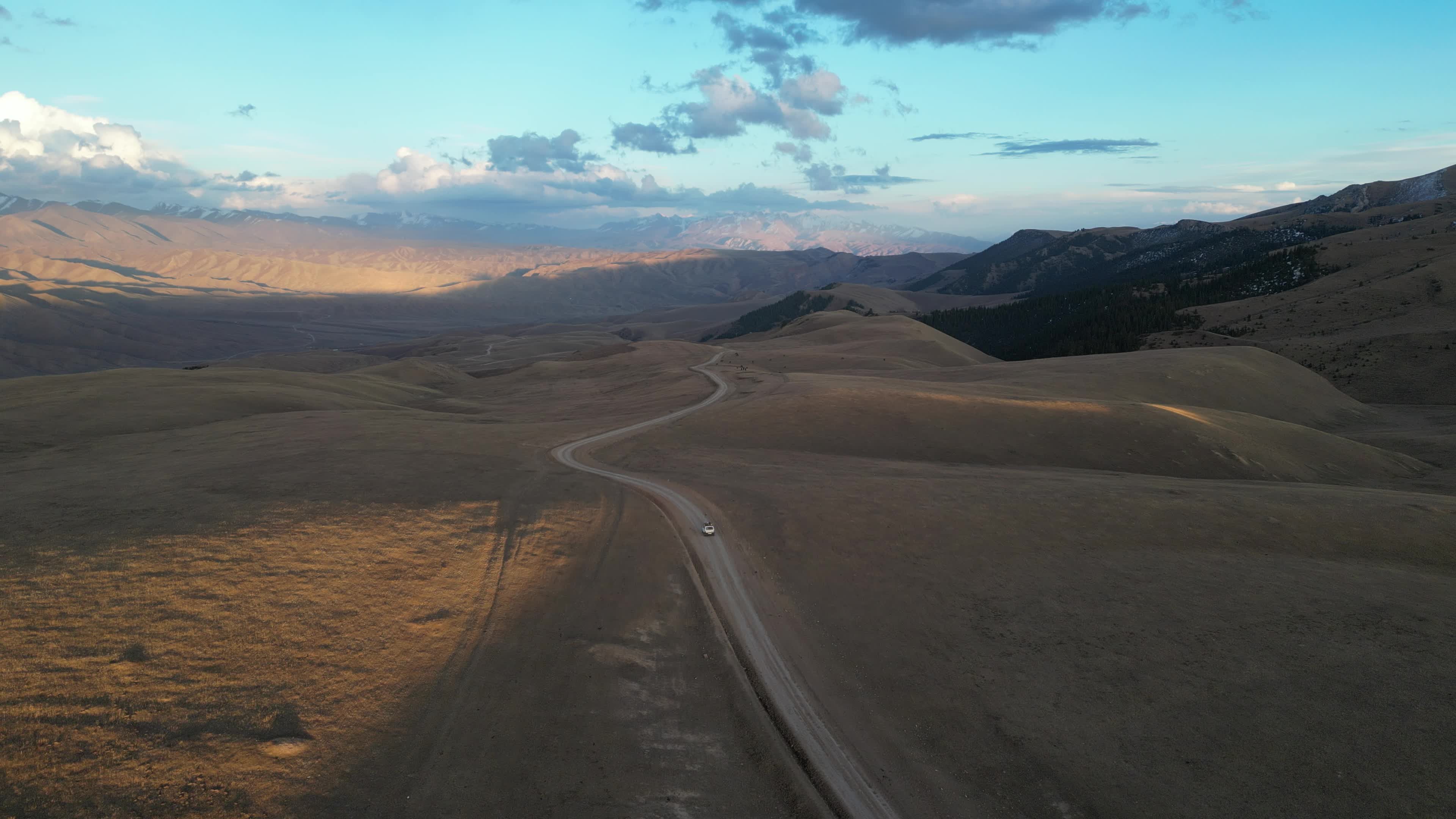 drone videos of the beautiful mountains of Kyrgyzstan