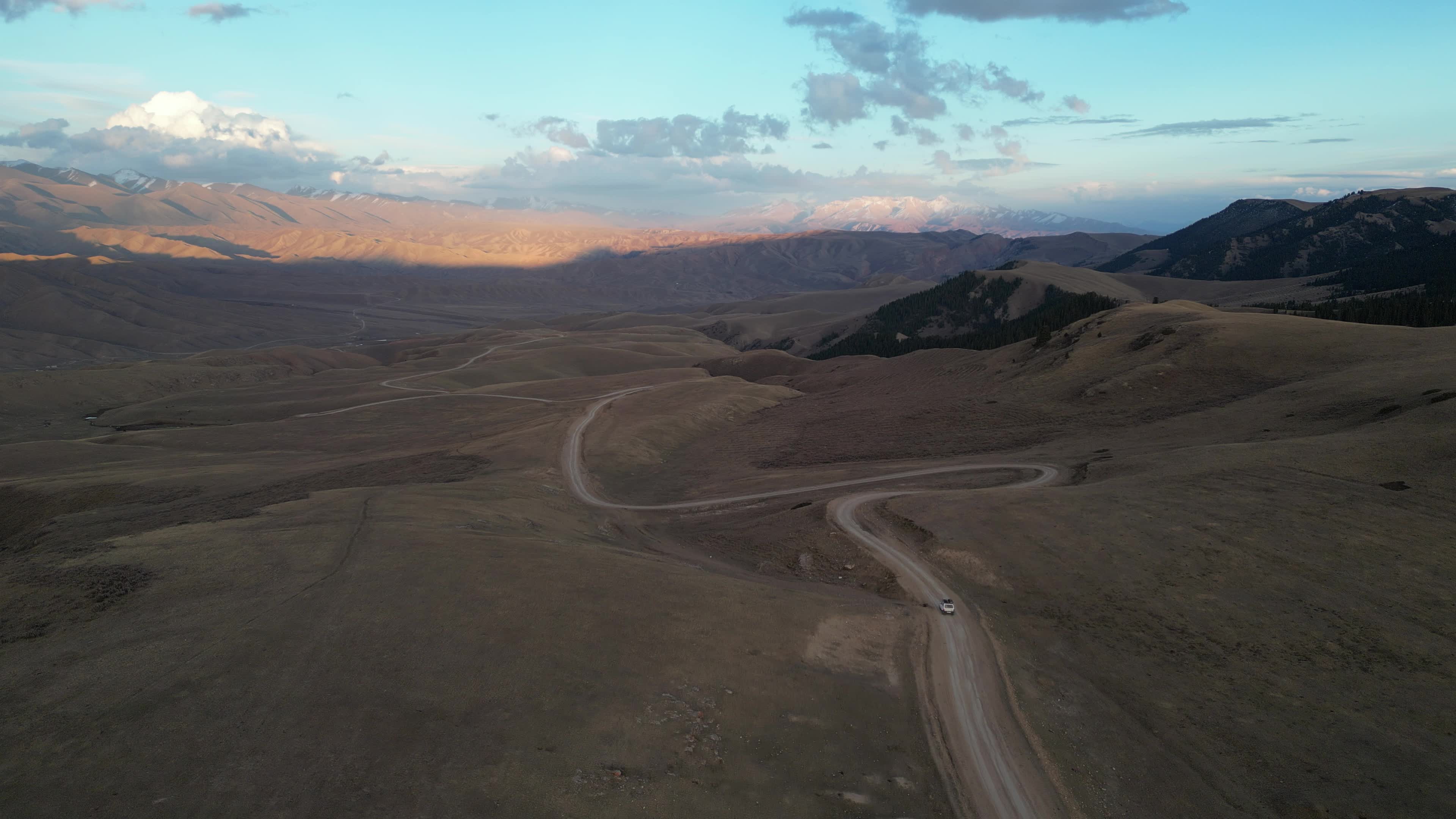 drone videos of the beautiful mountains of Kyrgyzstan