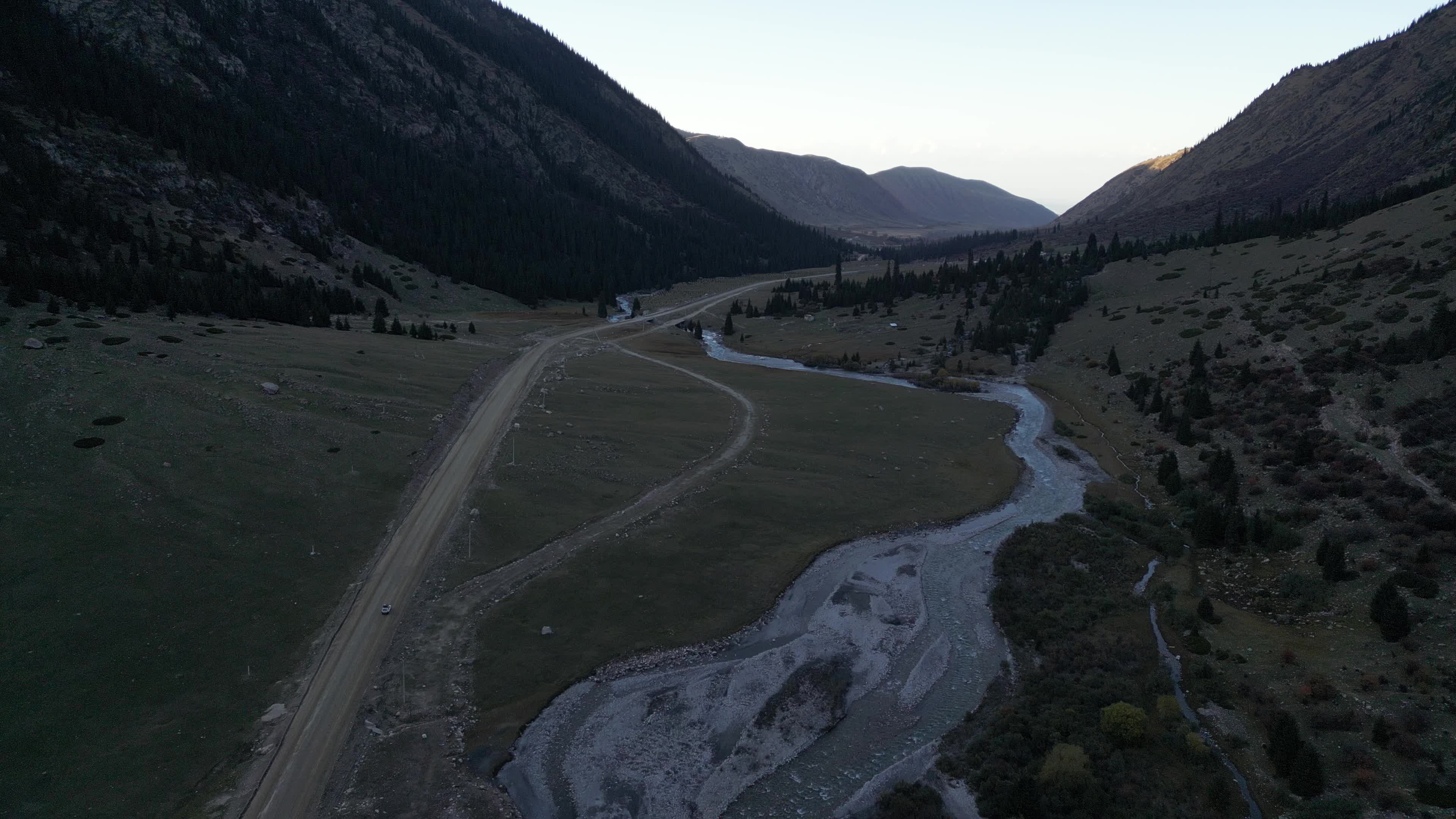 drone videos of the beautiful mountains of Kyrgyzstan