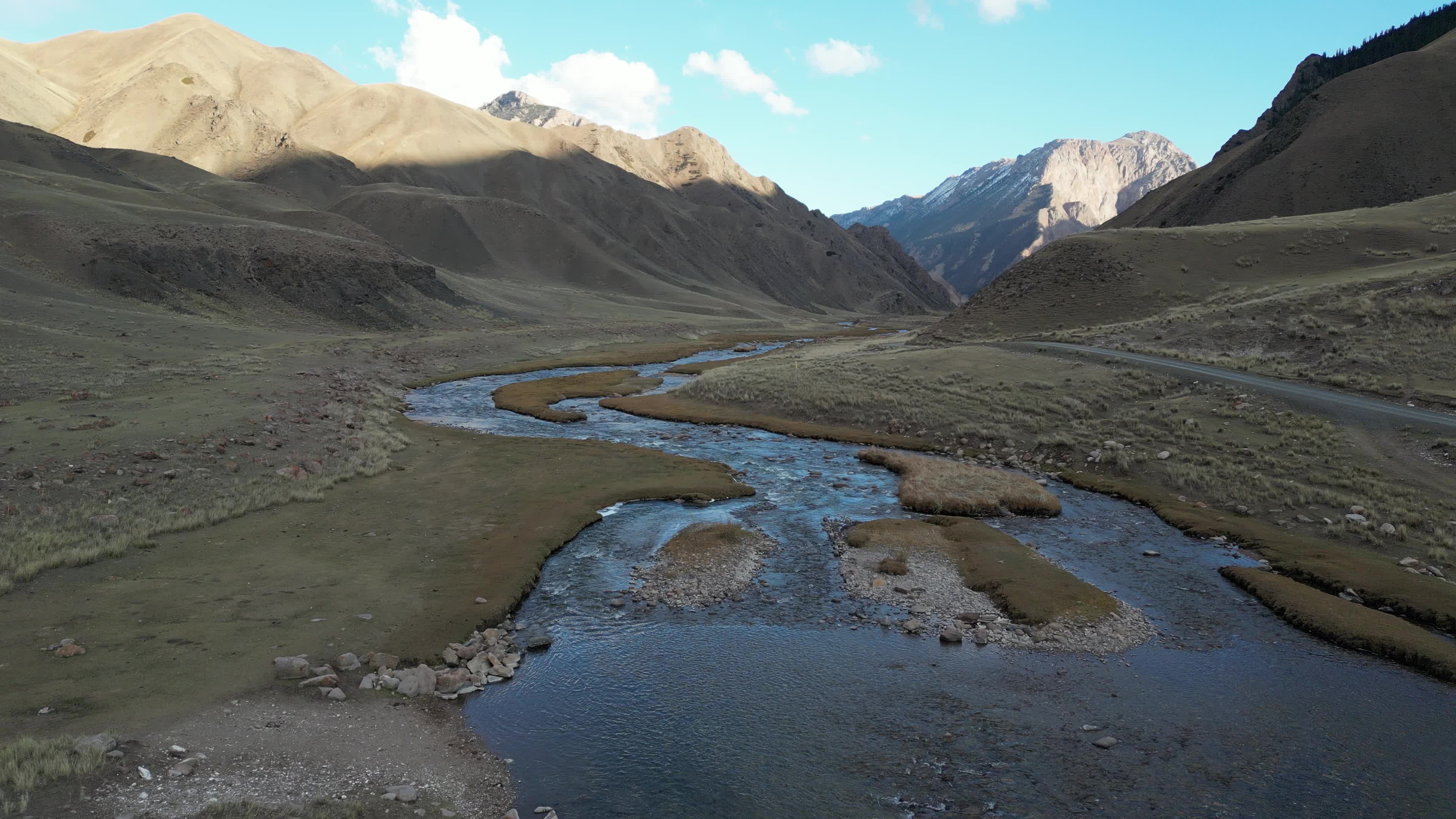 drone videos of the beautiful mountains of Kyrgyzstan