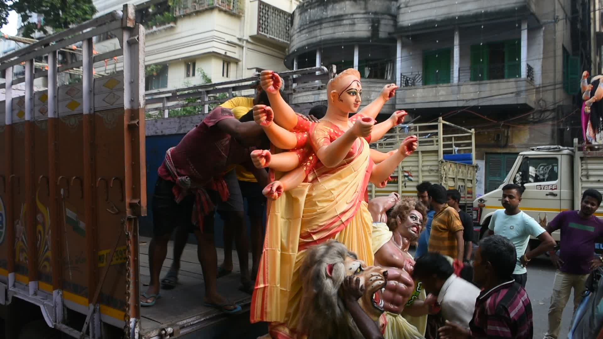 Durga puja festival in Kolkata,