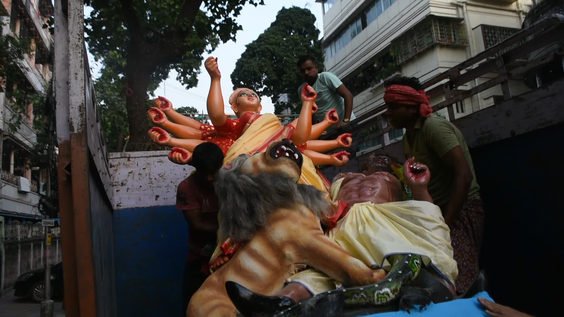 Durga puja festival in Kolkata,