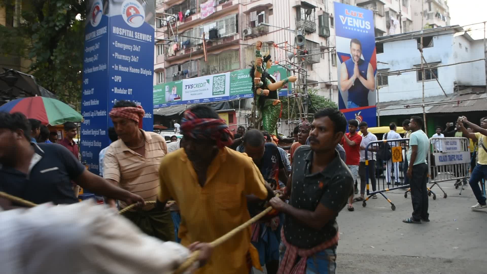 Durga puja festival in Kolkata,