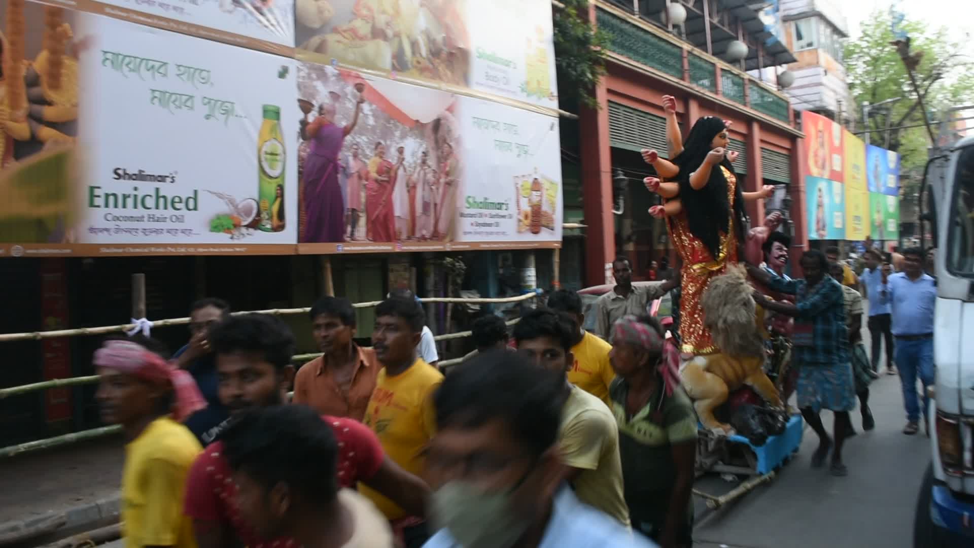 Durga puja festival in Kolkata,