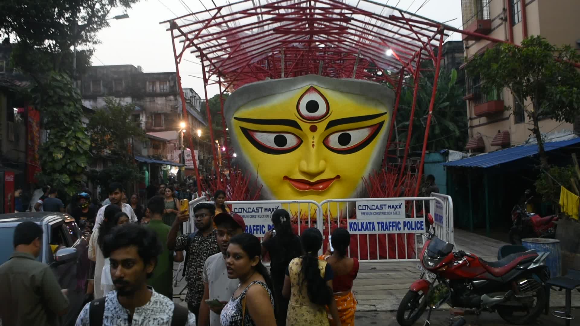 Durga puja festival in Kolkata,