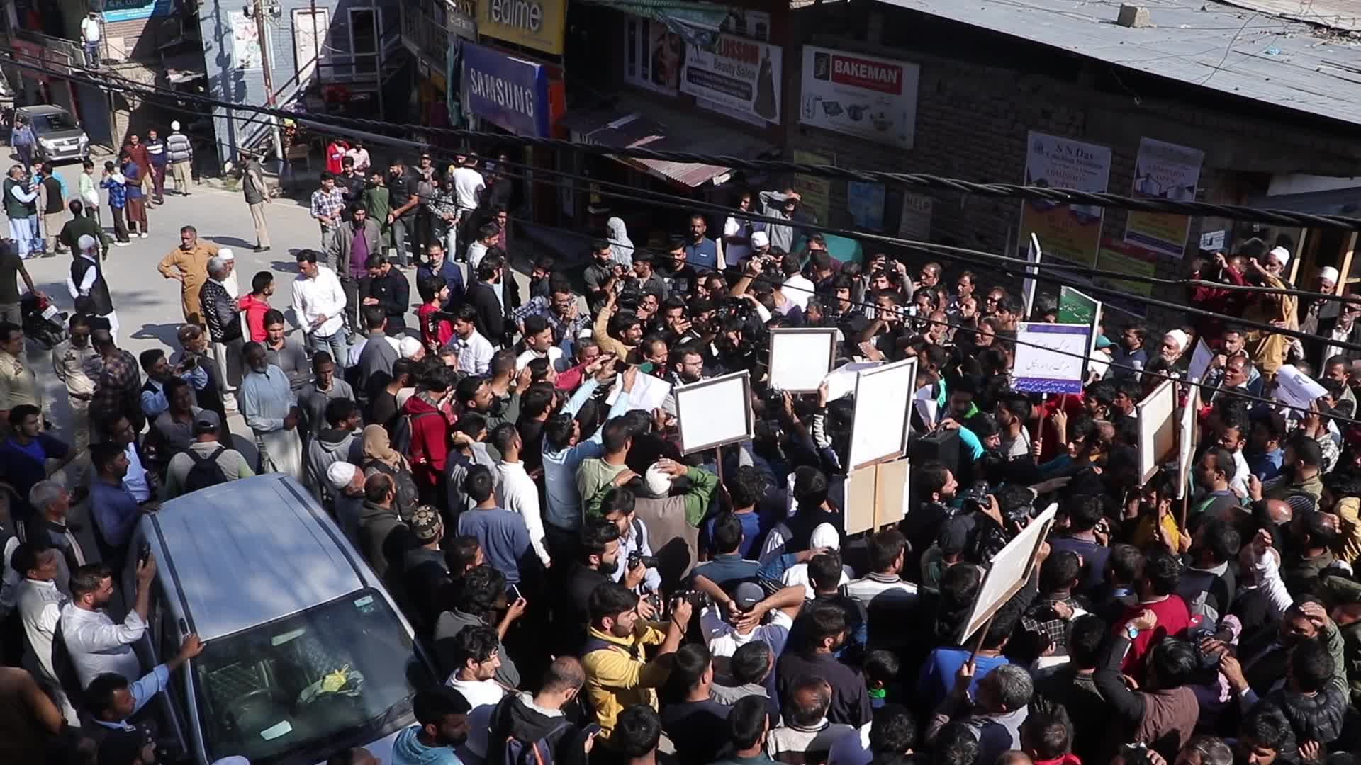 Pro-Palestine protest in Kashmir