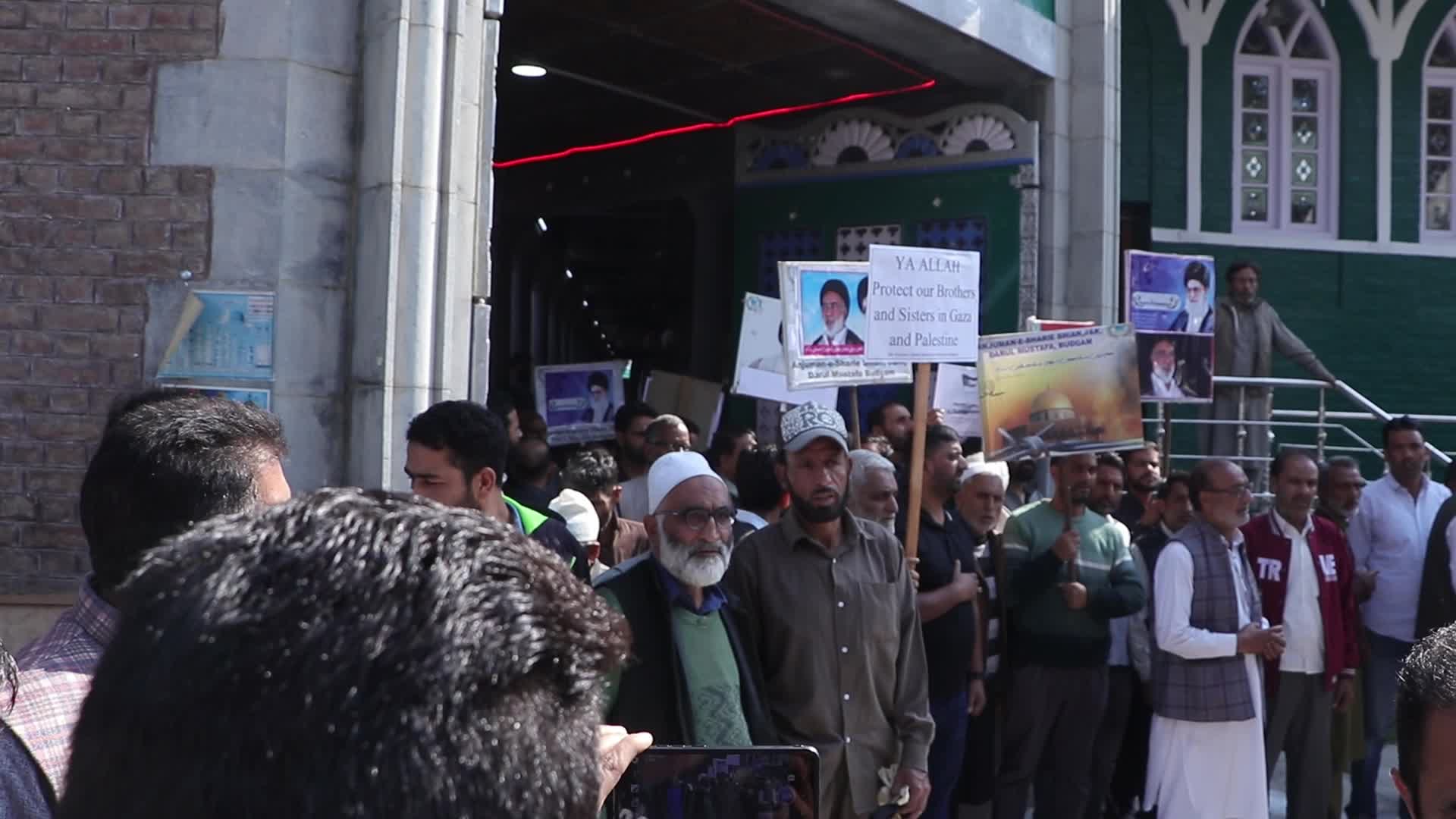 Pro-Palestine protest in Kashmir