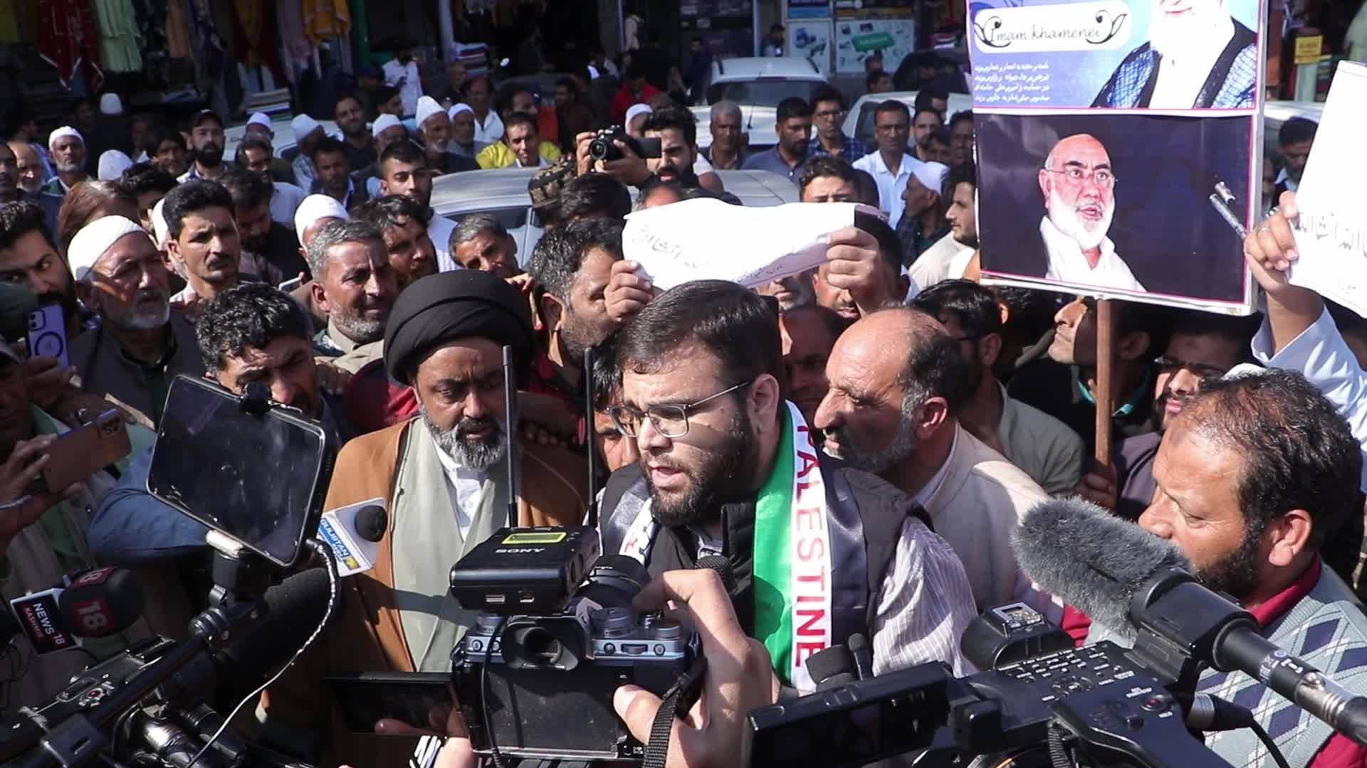 Pro-Palestine protest in Kashmir