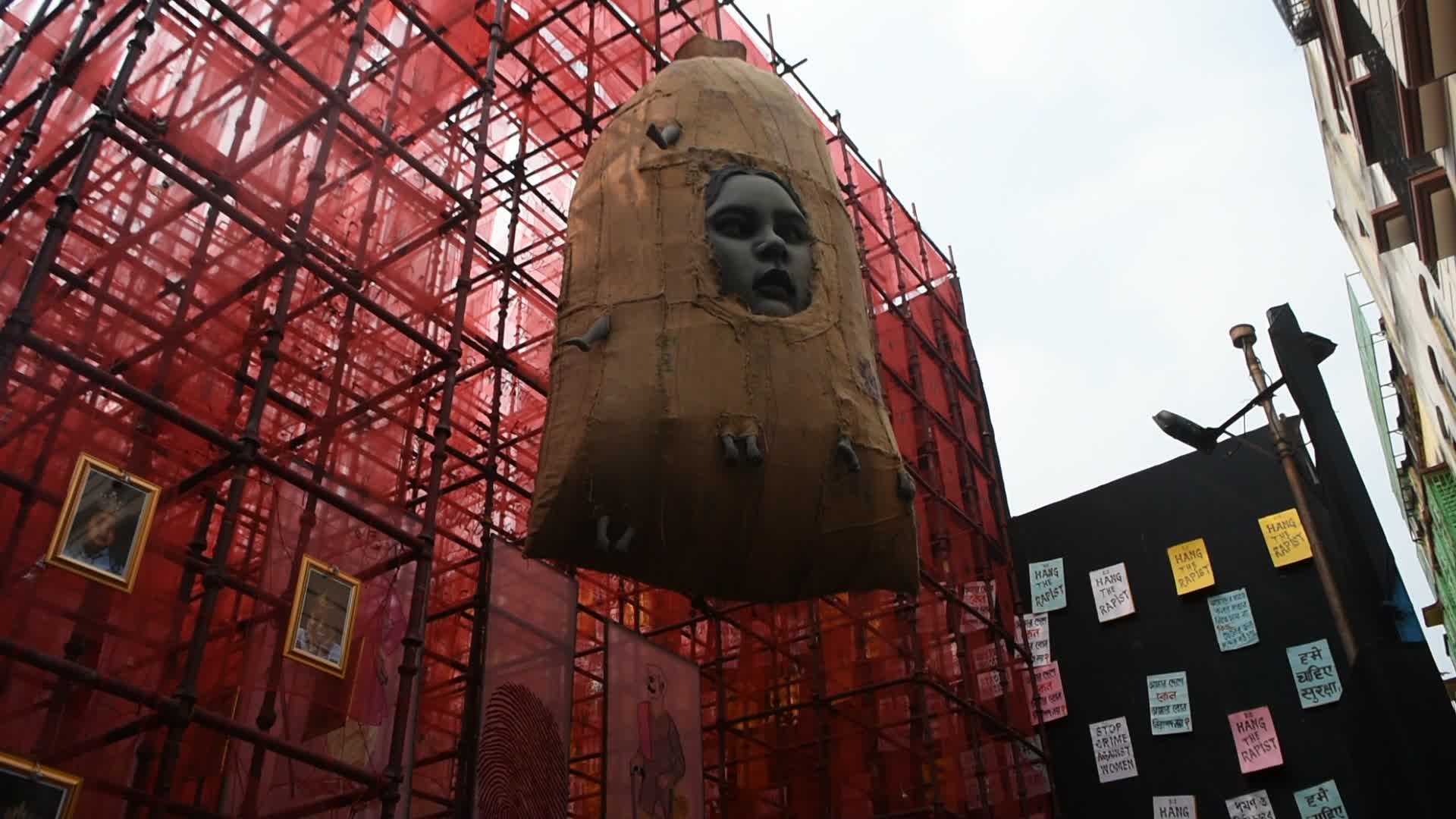 Durga puja festival in Kolkata.