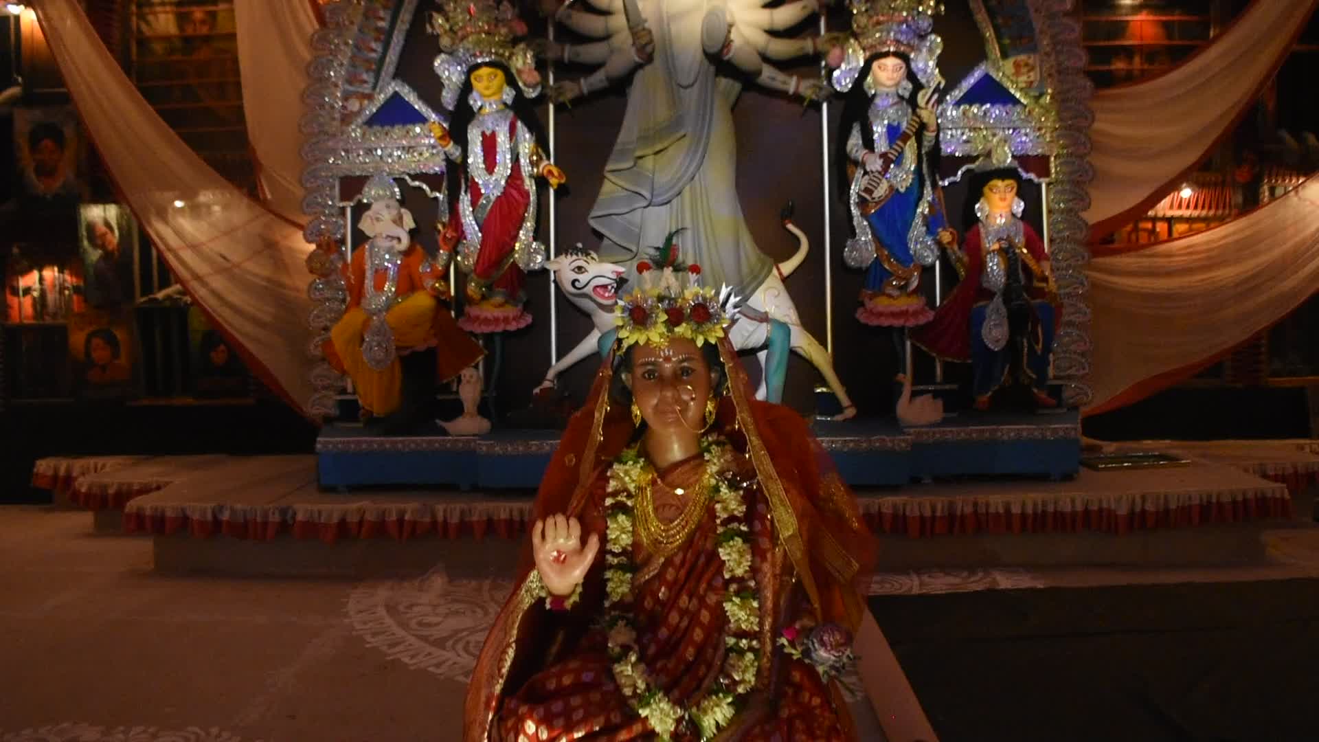 Durga puja festival in Kolkata.