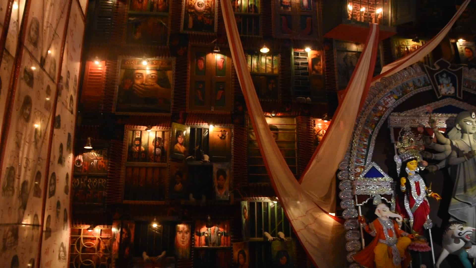 Durga puja festival in Kolkata.
