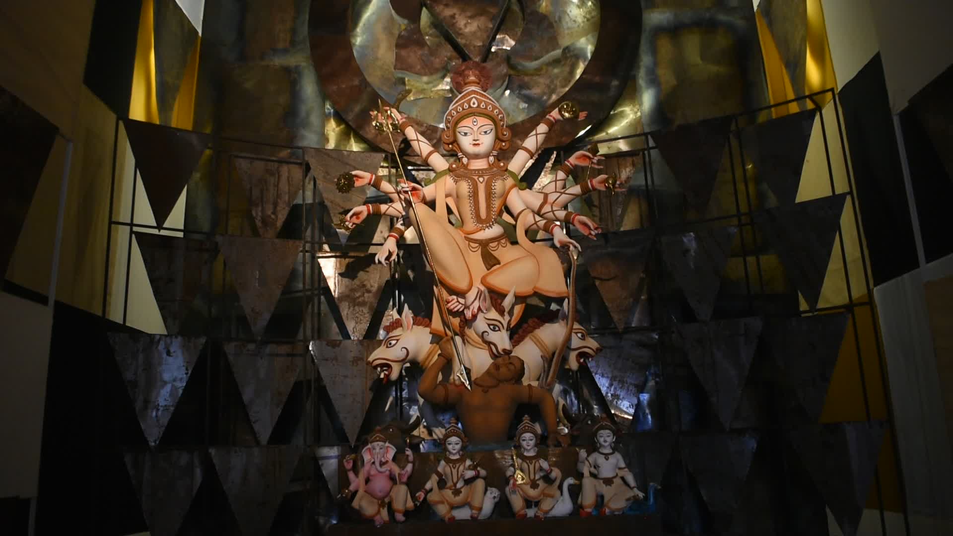 Durga puja festival in Kolkata.