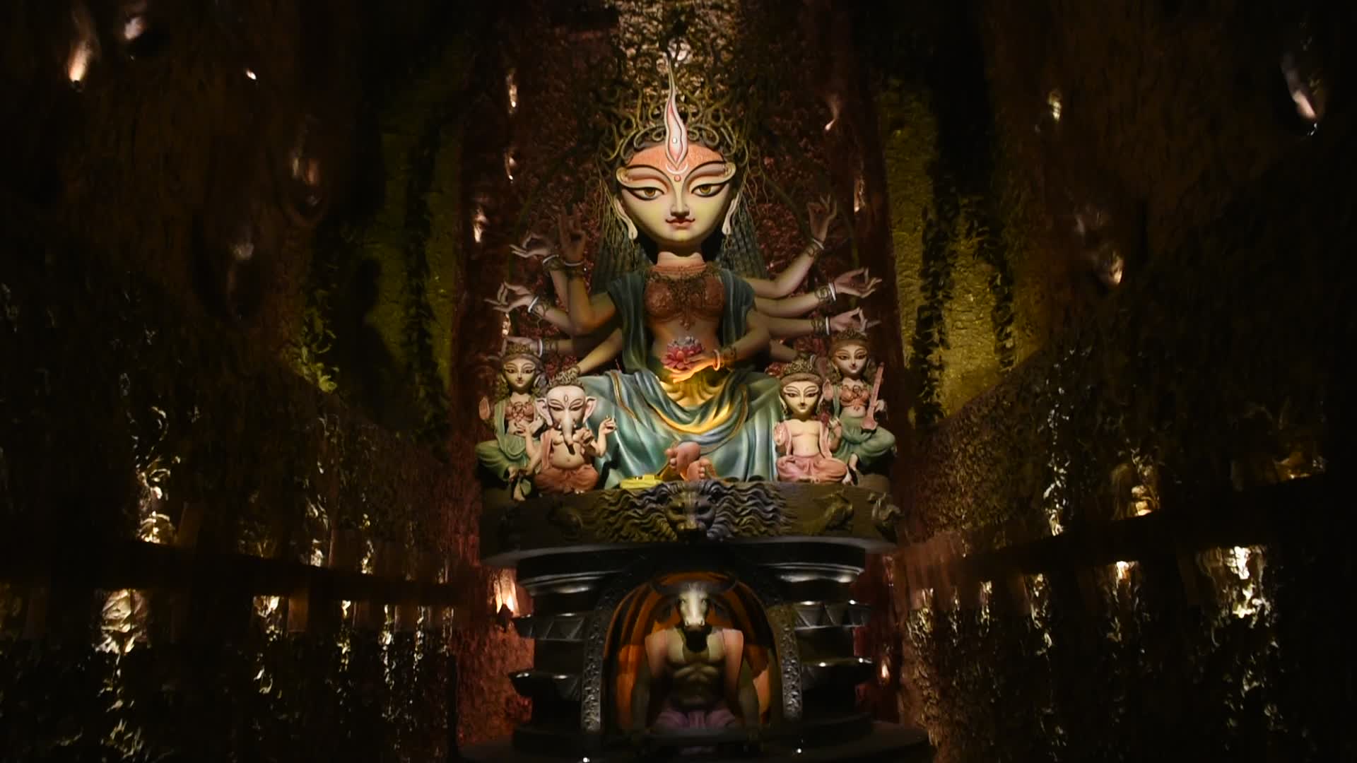 Durga puja festival in Kolkata.