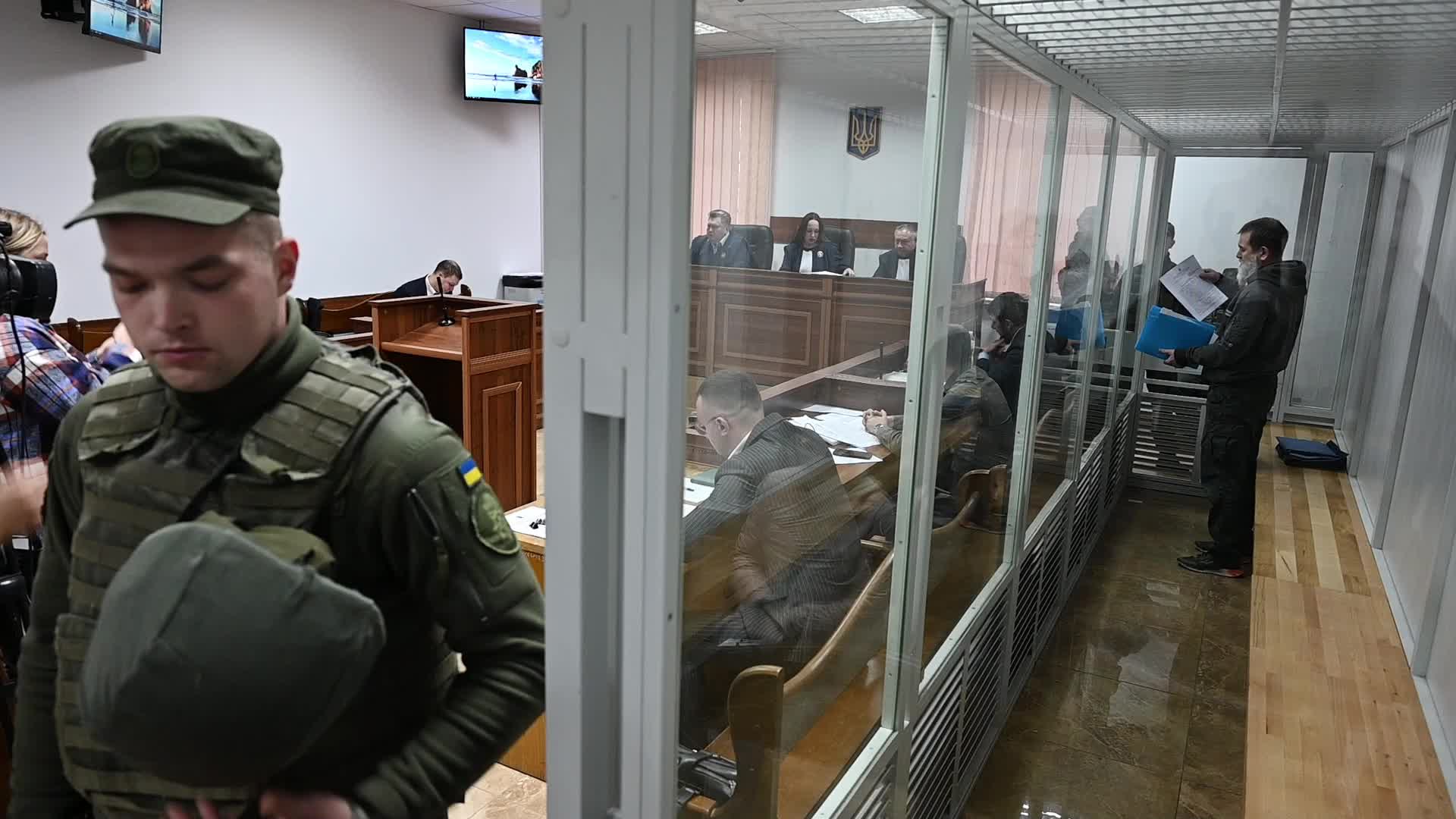 A trial for former Head of the Security Service of Ukraine (SBU) in the Autonomous Republic of Crimea Oleh Kulinich in Kyiv
