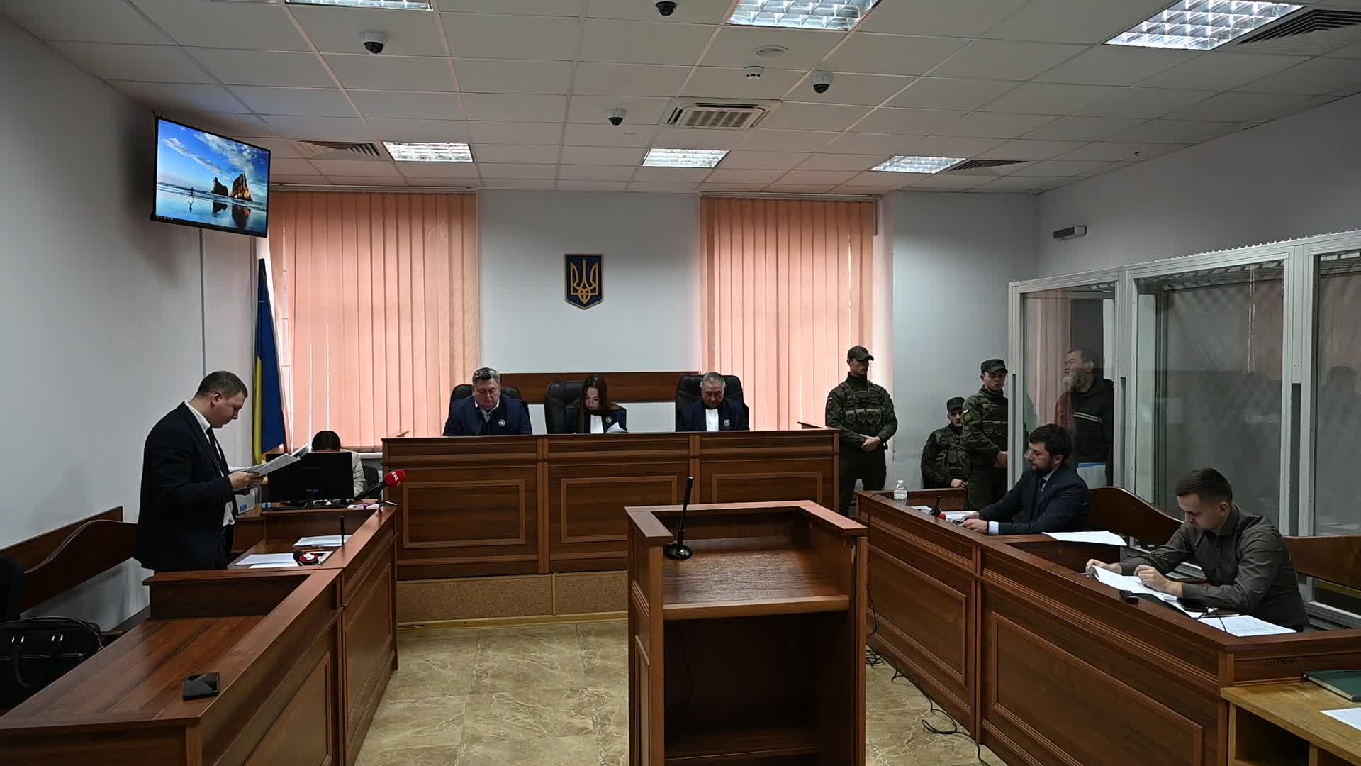 A trial for former Head of the Security Service of Ukraine (SBU) in the Autonomous Republic of Crimea Oleh Kulinich in Kyiv
